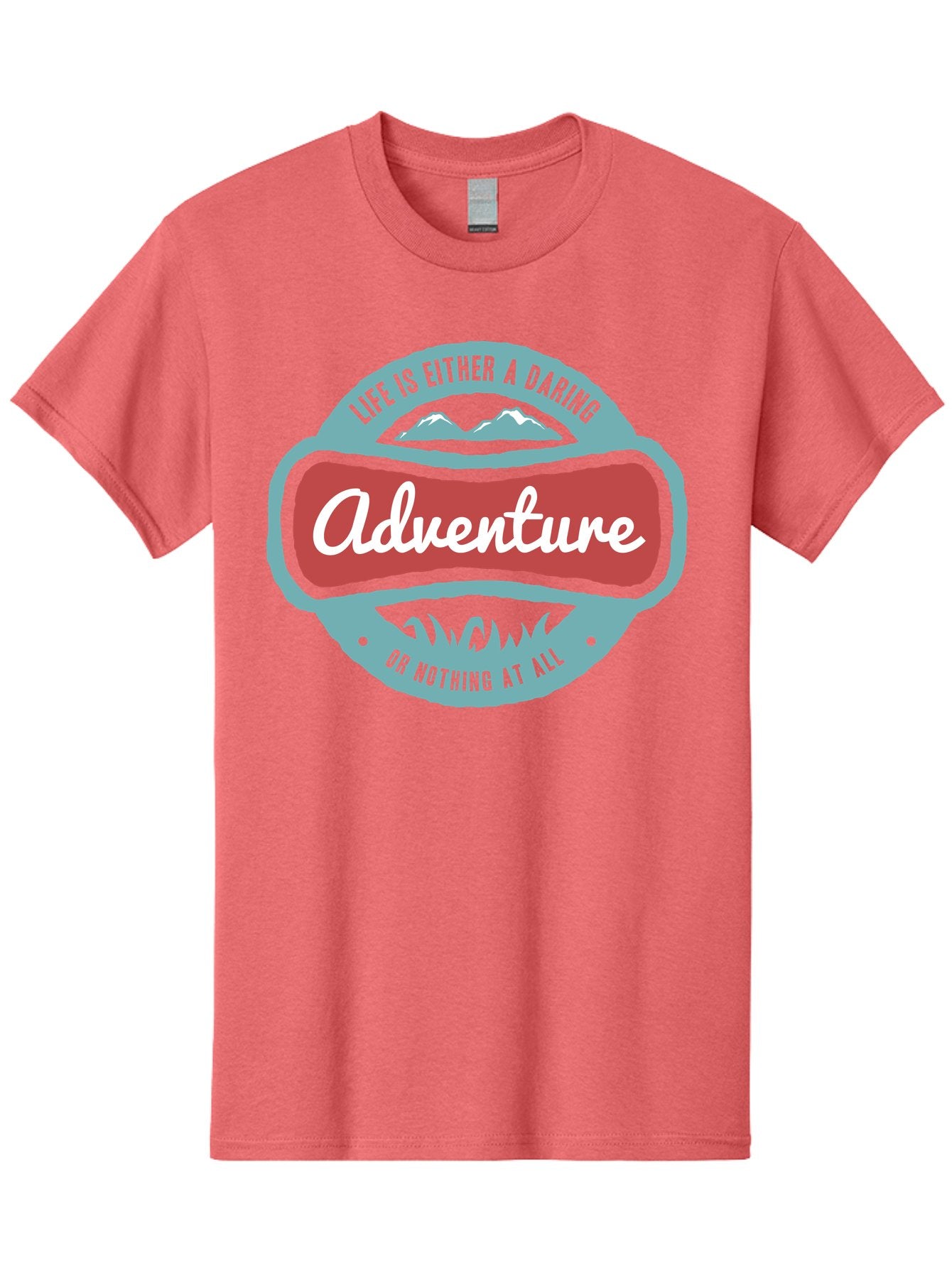 Life Is Adventure Men'S Graphic Tee, 100% Cotton, Comfortable Casual Summer Wear, Machine Washable, Daring Adventure, Outdoor Escapades, Bold Exploration, Nature Getaway, Inspiring Quotes, Motivational Phrases, Travel Adventures, Aae449 8