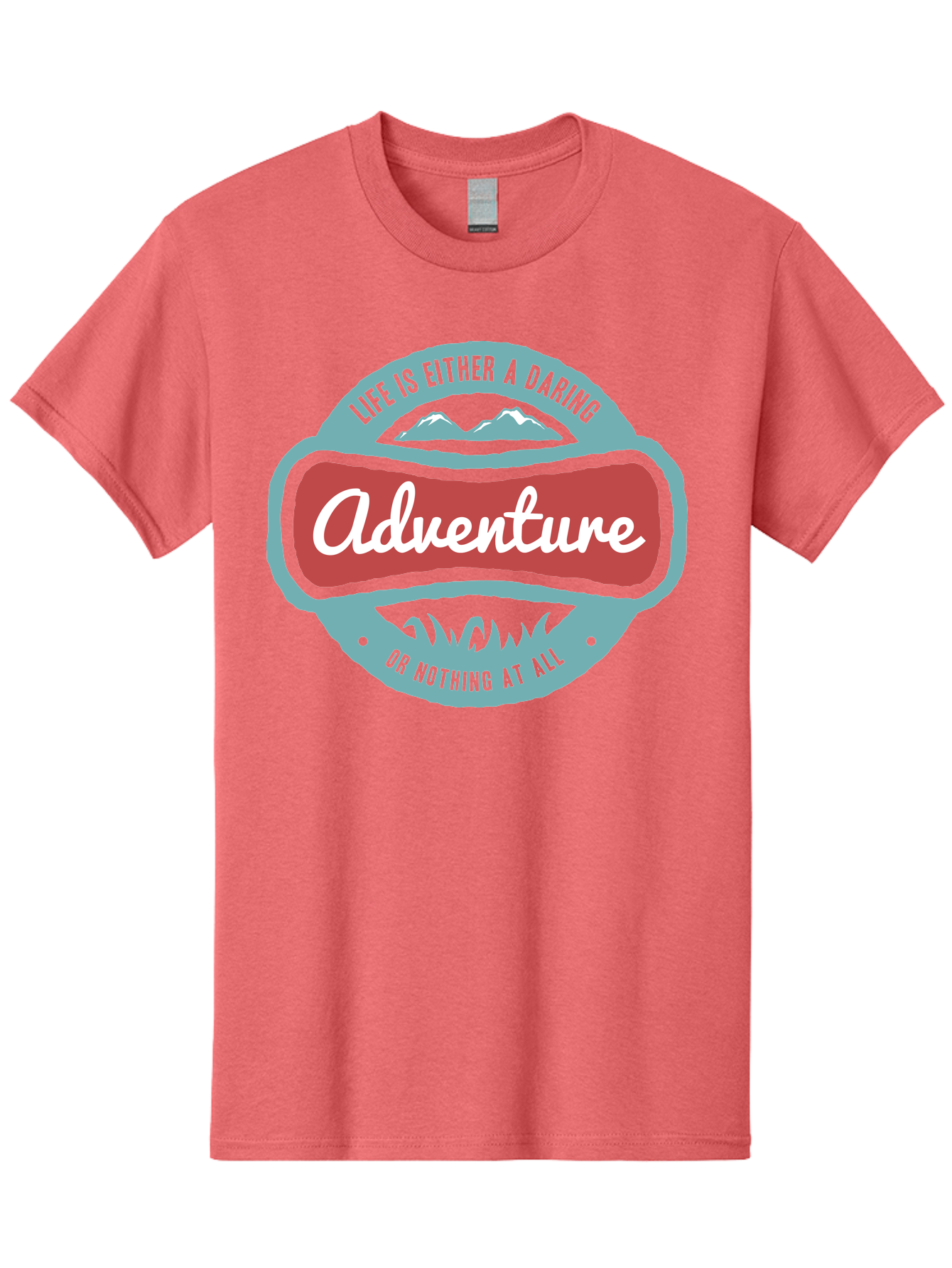 Life Is Adventure Men'S Graphic Tee, 100% Cotton, Comfortable Casual Summer Wear, Machine Washable, Daring Adventure, Outdoor Escapades, Bold Exploration, Nature Getaway, Inspiring Quotes, Motivational Phrases, Travel Adventures, Aae449 7