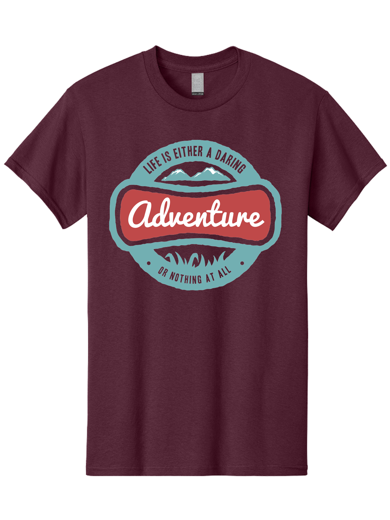 Life Is Adventure Men'S Graphic Tee, 100% Cotton, Comfortable Casual Summer Wear, Machine Washable, Daring Adventure, Outdoor Escapades, Bold Exploration, Nature Getaway, Inspiring Quotes, Motivational Phrases, Travel Adventures, Aae449 9