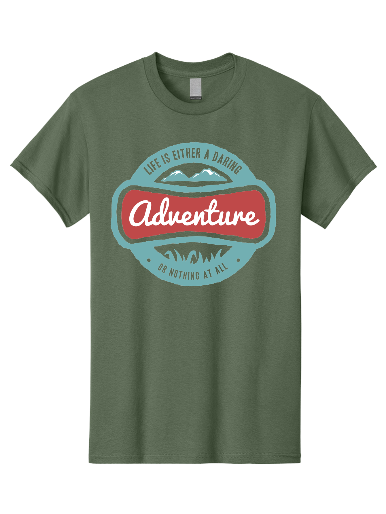 Life Is Adventure Men'S Graphic Tee, 100% Cotton, Comfortable Casual Summer Wear, Machine Washable, Daring Adventure, Outdoor Escapades, Bold Exploration, Nature Getaway, Inspiring Quotes, Motivational Phrases, Travel Adventures, Aae449 5
