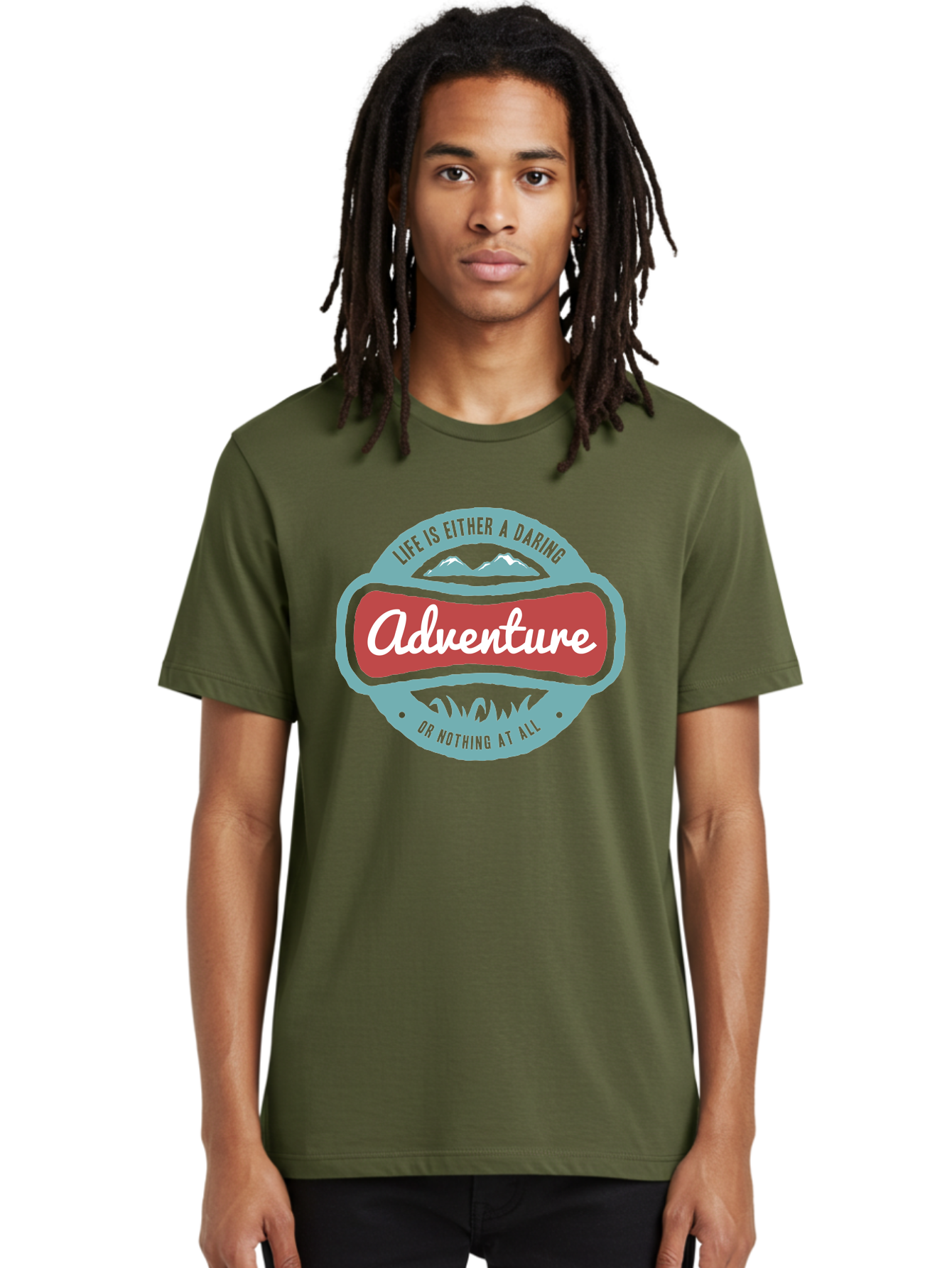 Life Is Adventure Men'S Graphic Tee, 100% Cotton, Comfortable Casual Summer Wear, Machine Washable, Daring Adventure, Outdoor Escapades, Bold Exploration, Nature Getaway, Inspiring Quotes, Motivational Phrases, Travel Adventures, Aae449 6