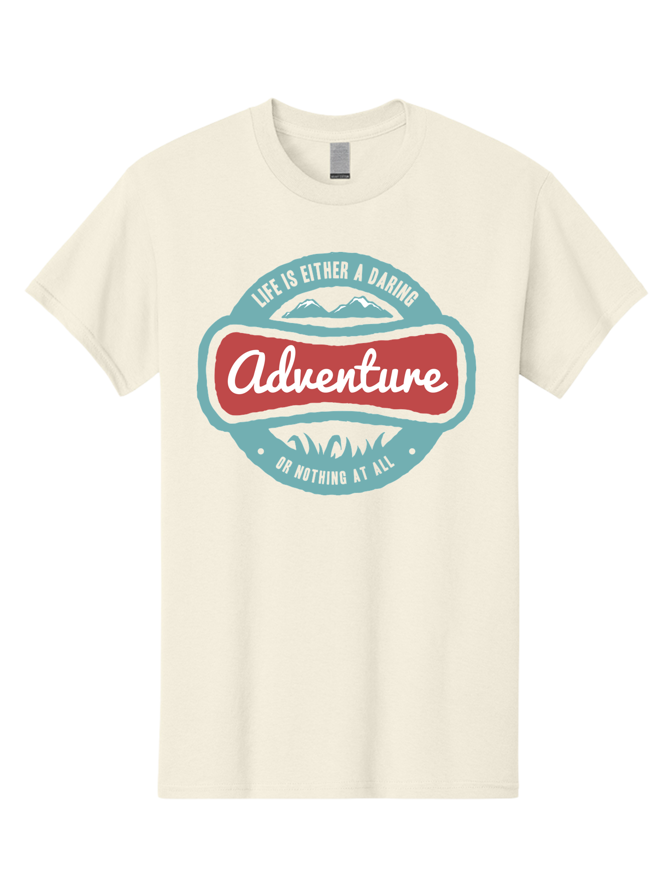 Life Is Adventure Men'S Graphic Tee, 100% Cotton, Comfortable Casual Summer Wear, Machine Washable, Daring Adventure, Outdoor Escapades, Bold Exploration, Nature Getaway, Inspiring Quotes, Motivational Phrases, Travel Adventures, Aae449 25