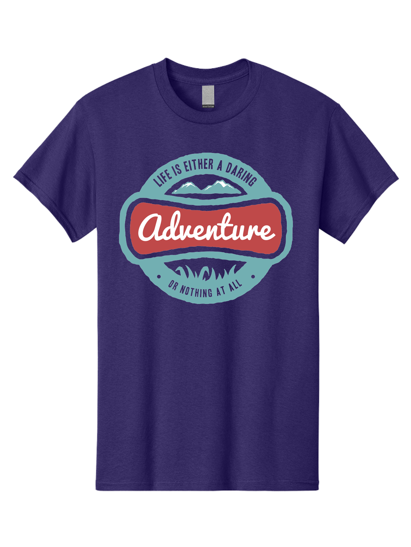 Life Is Adventure Men'S Graphic Tee, 100% Cotton, Comfortable Casual Summer Wear, Machine Washable, Daring Adventure, Outdoor Escapades, Bold Exploration, Nature Getaway, Inspiring Quotes, Motivational Phrases, Travel Adventures, Aae449 19