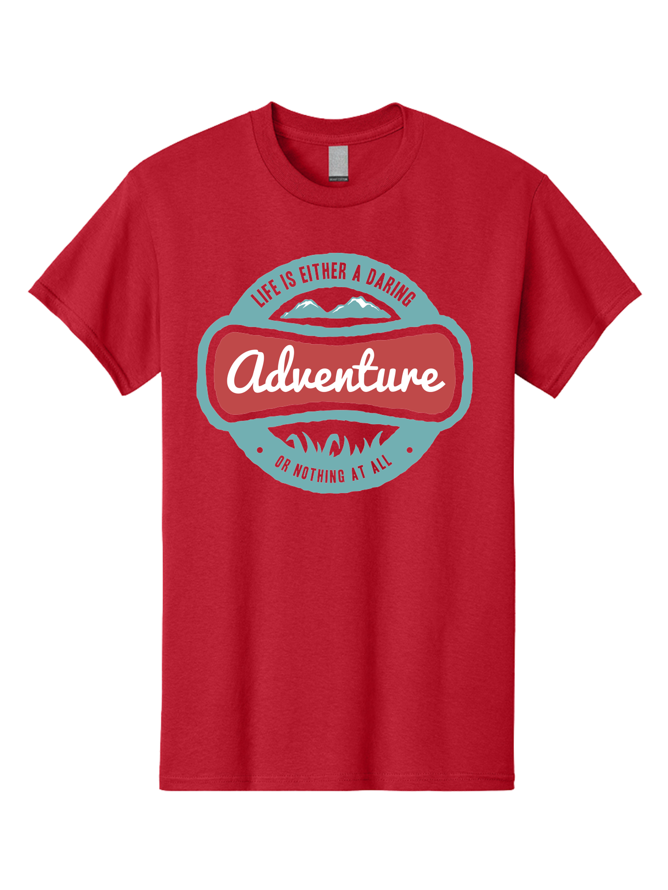 Life Is Adventure Men'S Graphic Tee, 100% Cotton, Comfortable Casual Summer Wear, Machine Washable, Daring Adventure, Outdoor Escapades, Bold Exploration, Nature Getaway, Inspiring Quotes, Motivational Phrases, Travel Adventures, Aae449 3