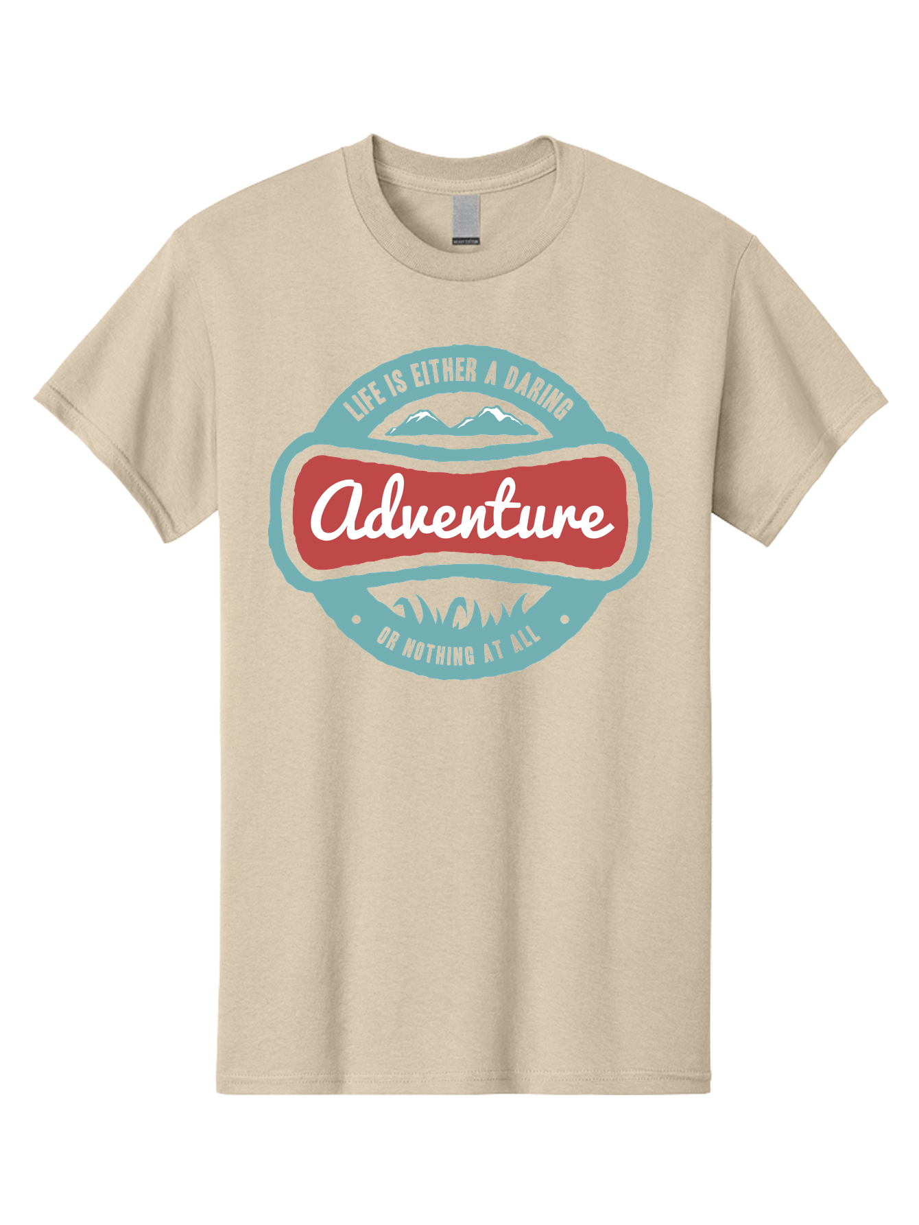 Life Is Adventure Men'S Graphic Tee, 100% Cotton, Comfortable Casual Summer Wear, Machine Washable, Daring Adventure, Outdoor Escapades, Bold Exploration, Nature Getaway, Inspiring Quotes, Motivational Phrases, Travel Adventures, Aae449 15