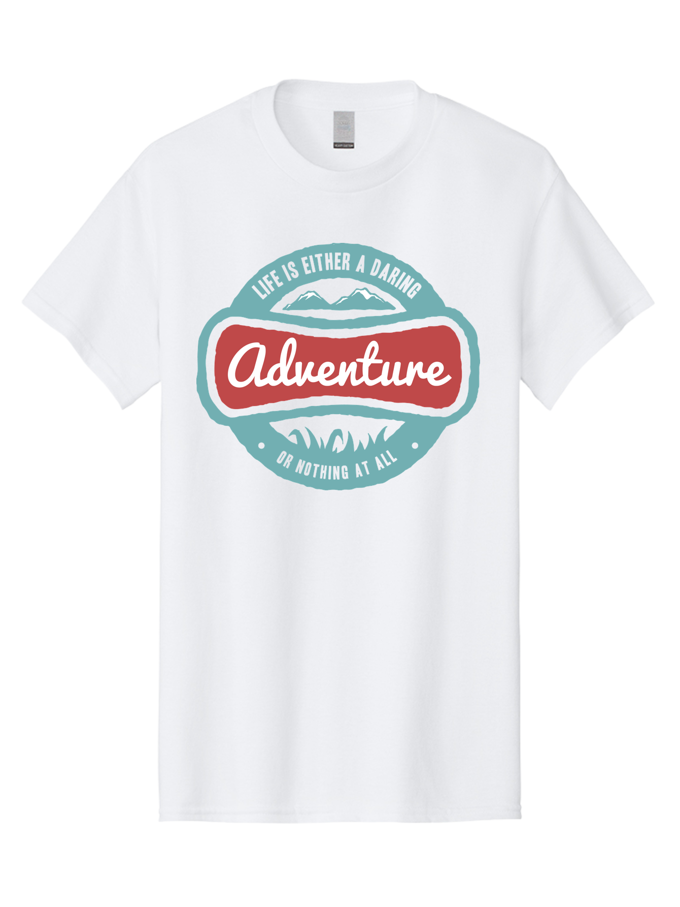 Life Is Adventure Men'S Graphic Tee, 100% Cotton, Comfortable Casual Summer Wear, Machine Washable, Daring Adventure, Outdoor Escapades, Bold Exploration, Nature Getaway, Inspiring Quotes, Motivational Phrases, Travel Adventures, Aae449 21