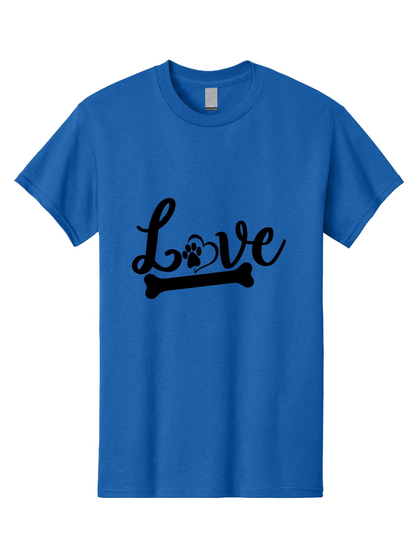 Love-01 Men'S Graphic Tee, 100% Cotton, Comfortable Casual Summer Wear, Machine Washable, Dog Love, Pet Affection, Animal Companionship, Paw Print, Heart Symbol, Bone Symbol, Cursive Text, Pet Owners, Dog Lovers, Heartwarming, Affectionate Aae463 14