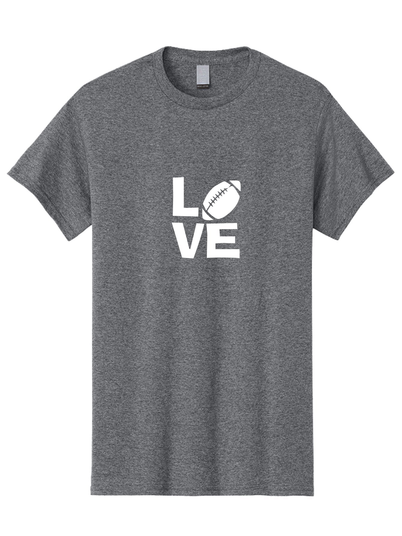 Love Men'S Graphic Tee, 100% Cotton, Comfortable Casual Summer Wear, Machine Washable, Love Football, Passion For Sports, Football Lover, Sports Enthusiasm, Love Sports, Football Fan Aae464 13