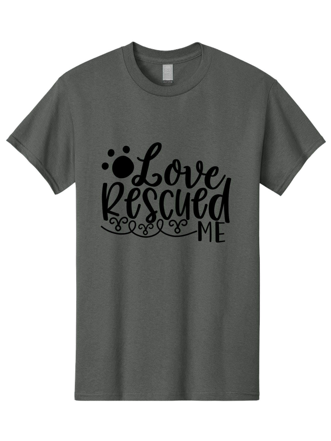 Love Rescued Me Men'S Graphic Tee, 100% Cotton, Comfortable Casual Summer Wear, Machine Washable, Love Rescued Me, Pet Rescue, Dog Lover, Animal Shelter, Adopt Don'T Shop, Pet Adoption, Rescue Dog, Furry Friend Aae474 13