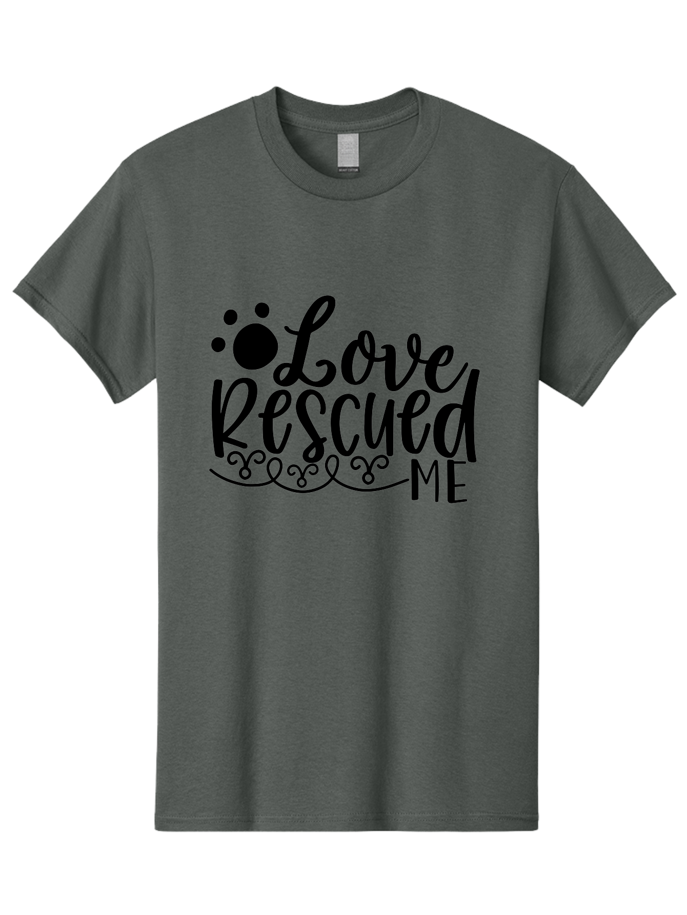 Love Rescued Me Men'S Graphic Tee, 100% Cotton, Comfortable Casual Summer Wear, Machine Washable, Love Rescued Me, Pet Rescue, Dog Lover, Animal Shelter, Adopt Don'T Shop, Pet Adoption, Rescue Dog, Furry Friend Aae474 15