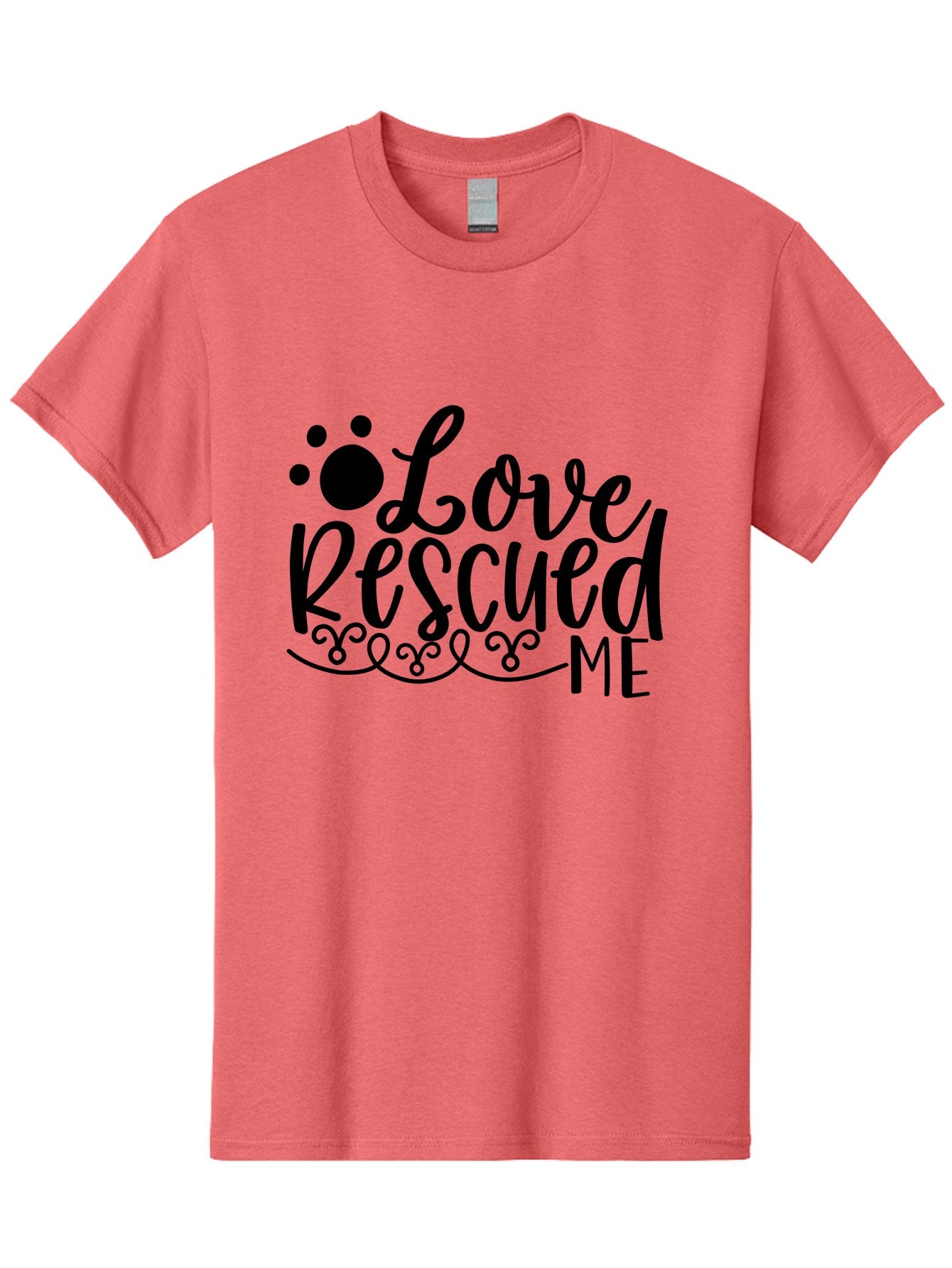 Love Rescued Me Men'S Graphic Tee, 100% Cotton, Comfortable Casual Summer Wear, Machine Washable, Love Rescued Me, Pet Rescue, Dog Lover, Animal Shelter, Adopt Don'T Shop, Pet Adoption, Rescue Dog, Furry Friend Aae474 5