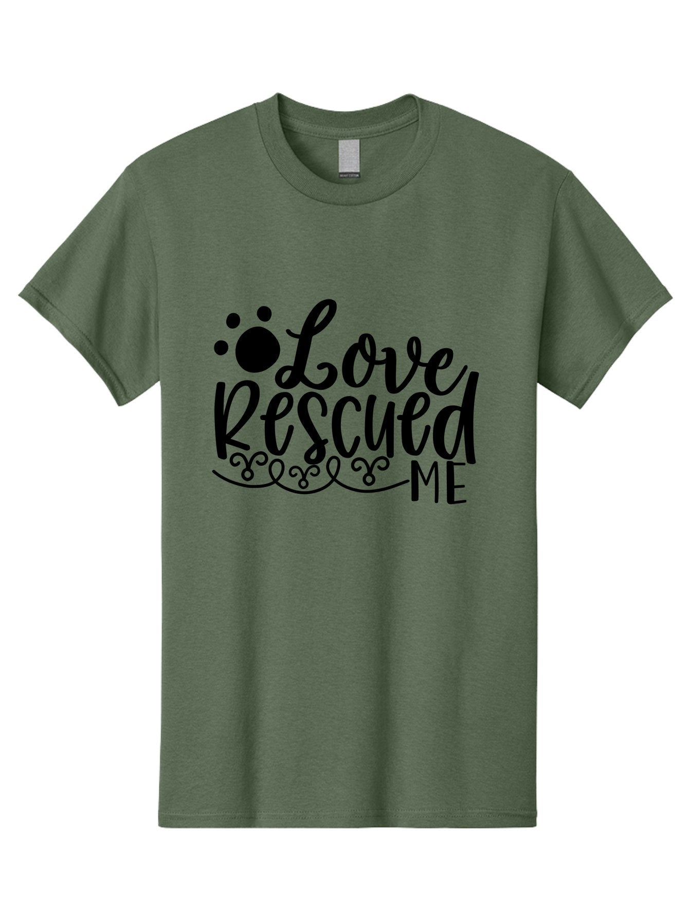 Love Rescued Me Men'S Graphic Tee, 100% Cotton, Comfortable Casual Summer Wear, Machine Washable, Love Rescued Me, Pet Rescue, Dog Lover, Animal Shelter, Adopt Don'T Shop, Pet Adoption, Rescue Dog, Furry Friend Aae474 12