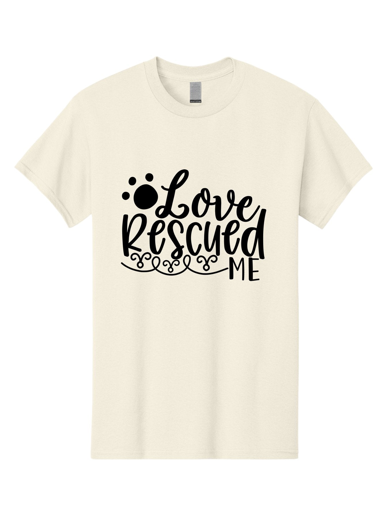Love Rescued Me Men'S Graphic Tee, 100% Cotton, Comfortable Casual Summer Wear, Machine Washable, Love Rescued Me, Pet Rescue, Dog Lover, Animal Shelter, Adopt Don'T Shop, Pet Adoption, Rescue Dog, Furry Friend Aae474 6