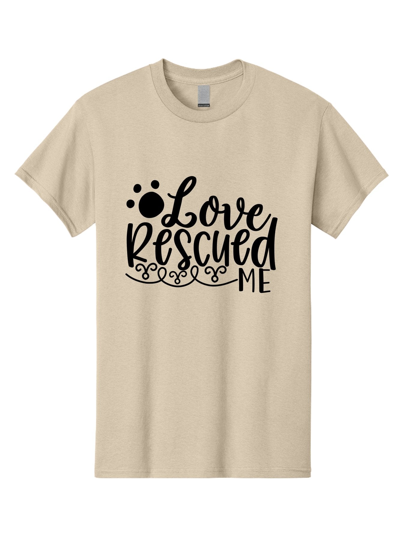 Love Rescued Me Men'S Graphic Tee, 100% Cotton, Comfortable Casual Summer Wear, Machine Washable, Love Rescued Me, Pet Rescue, Dog Lover, Animal Shelter, Adopt Don'T Shop, Pet Adoption, Rescue Dog, Furry Friend Aae474 15
