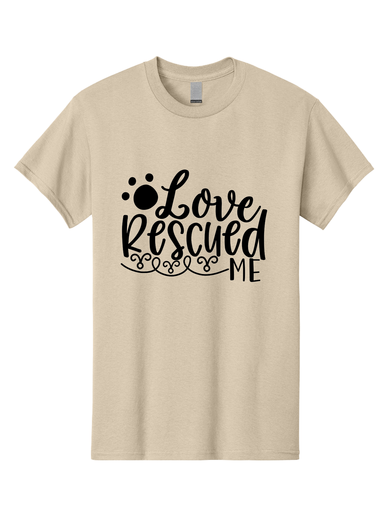 Love Rescued Me Men'S Graphic Tee, 100% Cotton, Comfortable Casual Summer Wear, Machine Washable, Love Rescued Me, Pet Rescue, Dog Lover, Animal Shelter, Adopt Don'T Shop, Pet Adoption, Rescue Dog, Furry Friend Aae474 23