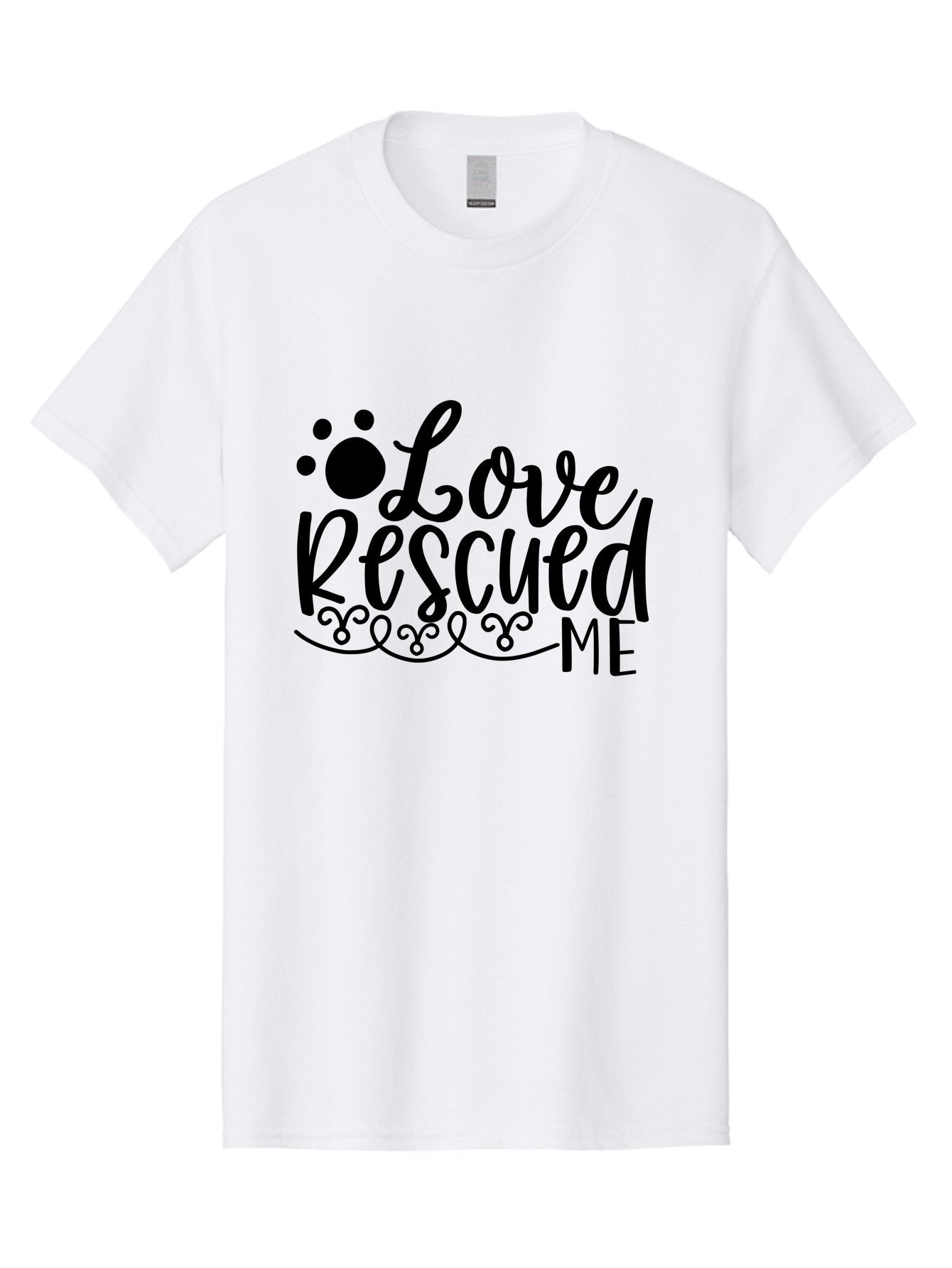 Love Rescued Me Men'S Graphic Tee, 100% Cotton, Comfortable Casual Summer Wear, Machine Washable, Love Rescued Me, Pet Rescue, Dog Lover, Animal Shelter, Adopt Don'T Shop, Pet Adoption, Rescue Dog, Furry Friend Aae474 14