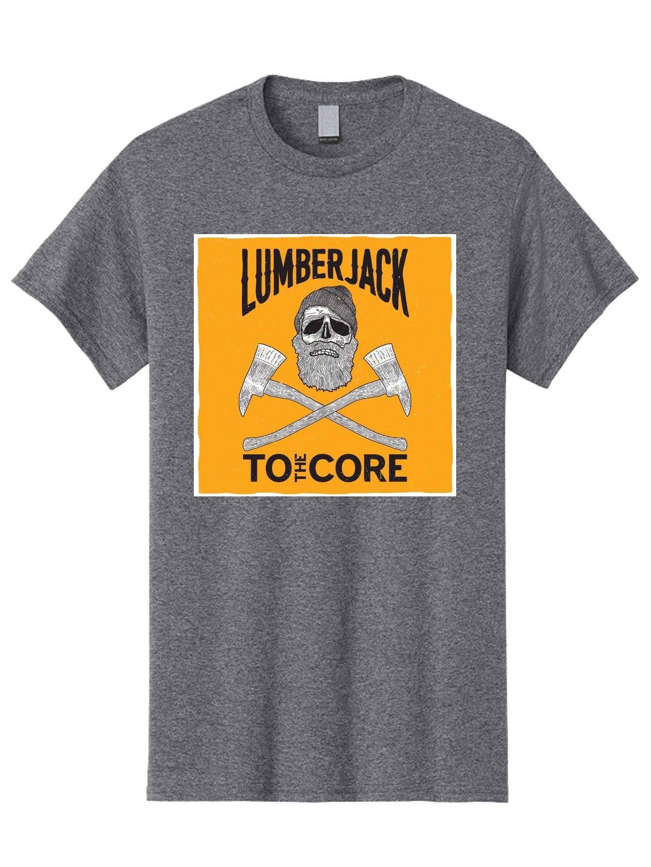 Lumberjack Skull 3 Men'S Graphic Tee, 100% Cotton, Comfortable Casual Summer Wear, Machine Washable, Lumberjack Skull, Crossed Axes, Woodcutting, Forestry, Rugged Outdoors, Timber Industry, Axe Throwing, Bearded Lumberjack, Skull With Hat Aae480