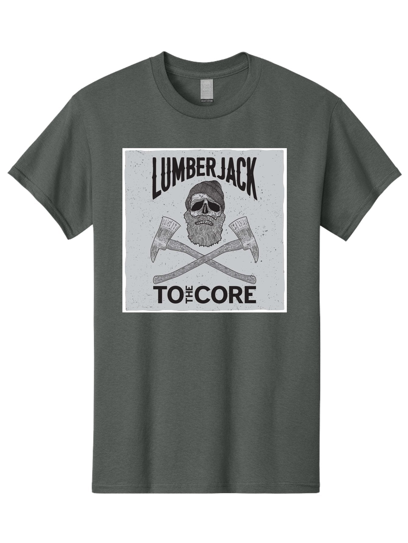 Lumberjack Skull 4 Men'S Graphic Tee, 100% Cotton, Comfortable Casual Summer Wear, Machine Washable, Lumberjack, Skull And Crossbones, Axe, Bearded Skull, Lumberjack Theme, Woodsman, Logging, Vintage, Grunge, Skull Art, Bold Typography Aae481 13