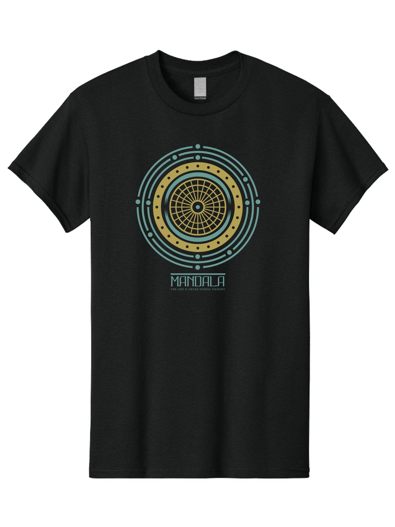 Mandala Men'S Graphic Tee, 100% Cotton, Comfortable Casual Summer Wear, Machine Washable, Sacred Geometry, Metaphysical Symbol, Spiritual Icon, Mystical Art, Esoteric Design, Geometric Pattern, Concentric Circles, Sacred Symbol, Aae489 15