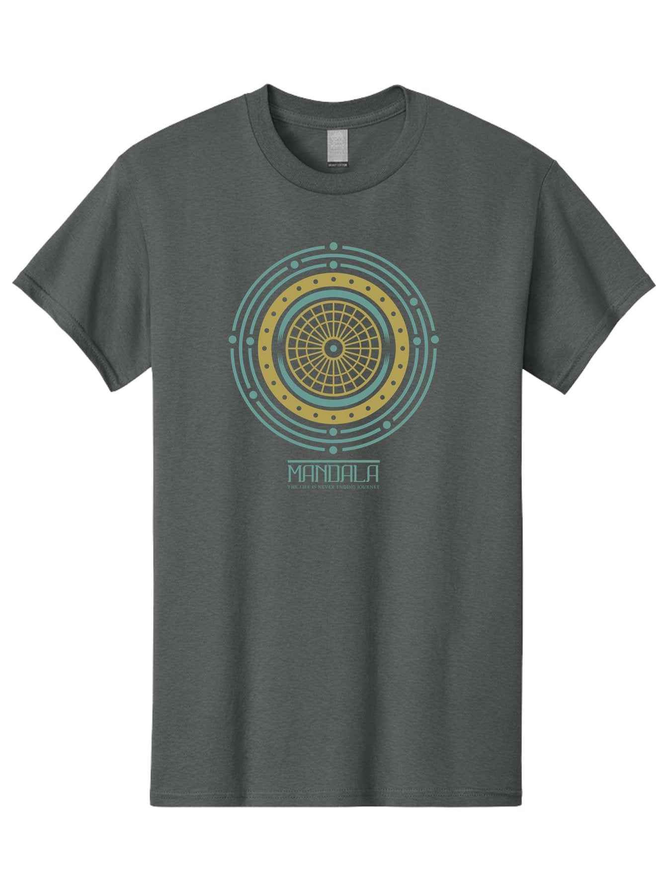 Mandala Men'S Graphic Tee, 100% Cotton, Comfortable Casual Summer Wear, Machine Washable, Sacred Geometry, Metaphysical Symbol, Spiritual Icon, Mystical Art, Esoteric Design, Geometric Pattern, Concentric Circles, Sacred Symbol, Aae489 13