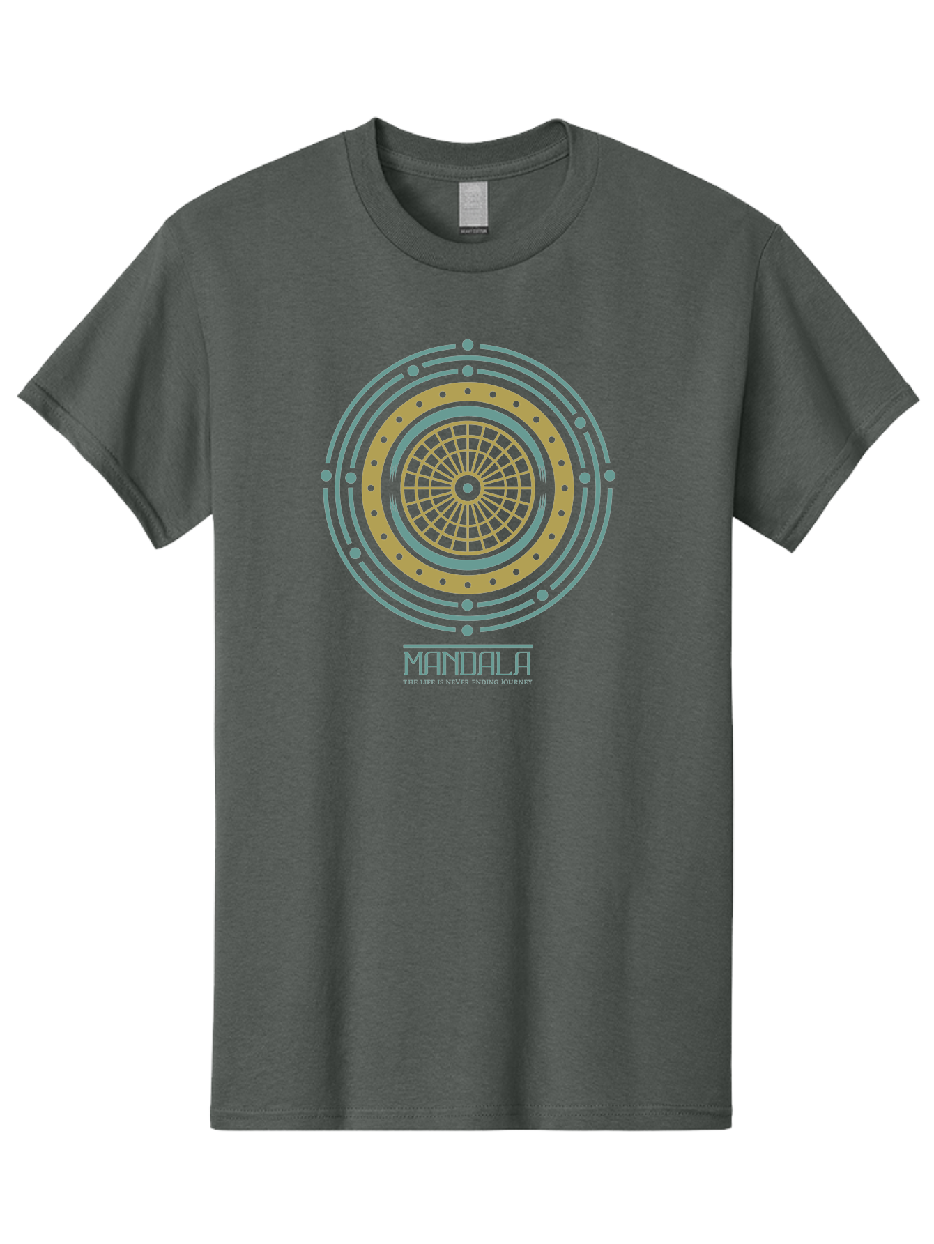 Mandala Men'S Graphic Tee, 100% Cotton, Comfortable Casual Summer Wear, Machine Washable, Sacred Geometry, Metaphysical Symbol, Spiritual Icon, Mystical Art, Esoteric Design, Geometric Pattern, Concentric Circles, Sacred Symbol, Aae489 29