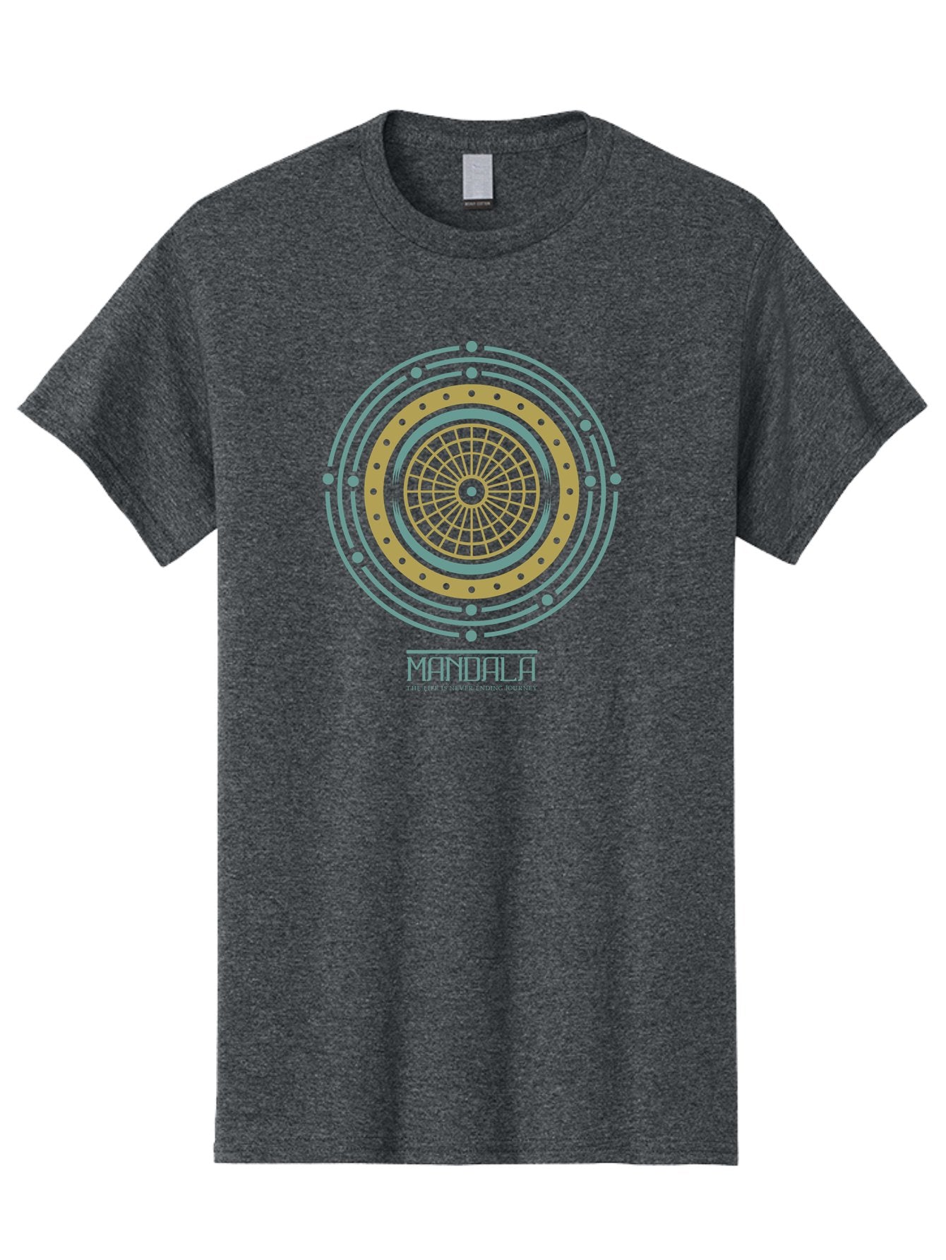 Mandala Men'S Graphic Tee, 100% Cotton, Comfortable Casual Summer Wear, Machine Washable, Sacred Geometry, Metaphysical Symbol, Spiritual Icon, Mystical Art, Esoteric Design, Geometric Pattern, Concentric Circles, Sacred Symbol, Aae489 11