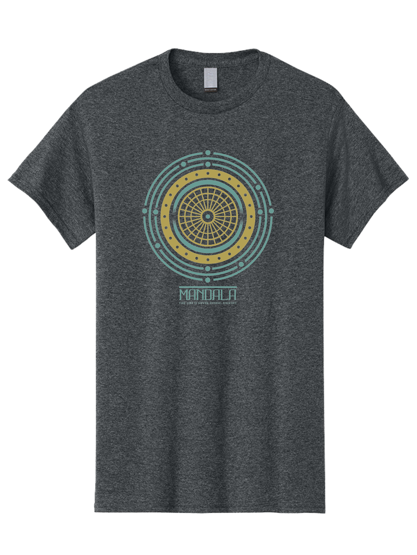 Mandala Men'S Graphic Tee, 100% Cotton, Comfortable Casual Summer Wear, Machine Washable, Sacred Geometry, Metaphysical Symbol, Spiritual Icon, Mystical Art, Esoteric Design, Geometric Pattern, Concentric Circles, Sacred Symbol, Aae489 13