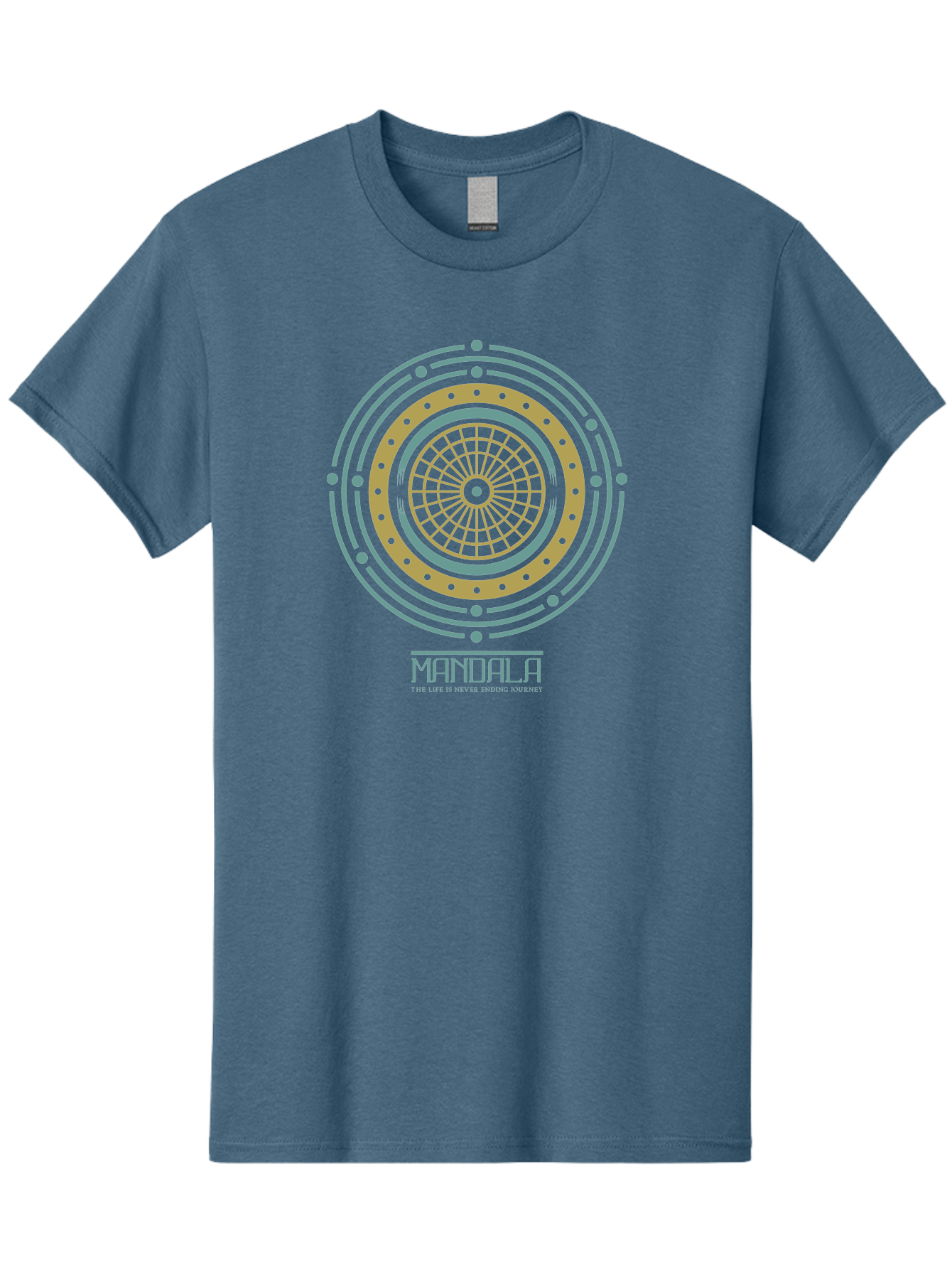 Mandala Men'S Graphic Tee, 100% Cotton, Comfortable Casual Summer Wear, Machine Washable, Sacred Geometry, Metaphysical Symbol, Spiritual Icon, Mystical Art, Esoteric Design, Geometric Pattern, Concentric Circles, Sacred Symbol, Aae489 15