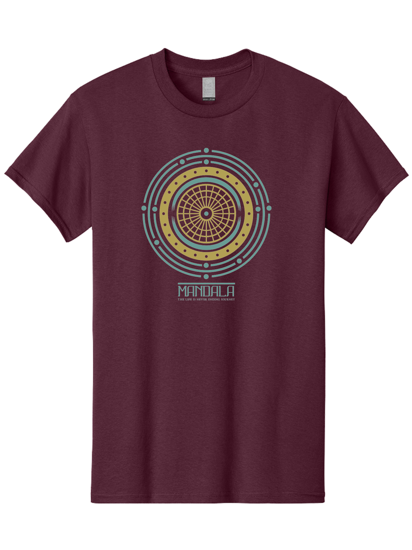 Mandala Men'S Graphic Tee, 100% Cotton, Comfortable Casual Summer Wear, Machine Washable, Sacred Geometry, Metaphysical Symbol, Spiritual Icon, Mystical Art, Esoteric Design, Geometric Pattern, Concentric Circles, Sacred Symbol, Aae489 17