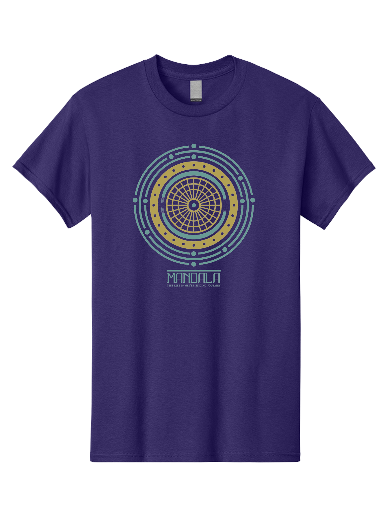 Mandala Men'S Graphic Tee, 100% Cotton, Comfortable Casual Summer Wear, Machine Washable, Sacred Geometry, Metaphysical Symbol, Spiritual Icon, Mystical Art, Esoteric Design, Geometric Pattern, Concentric Circles, Sacred Symbol, Aae489 11