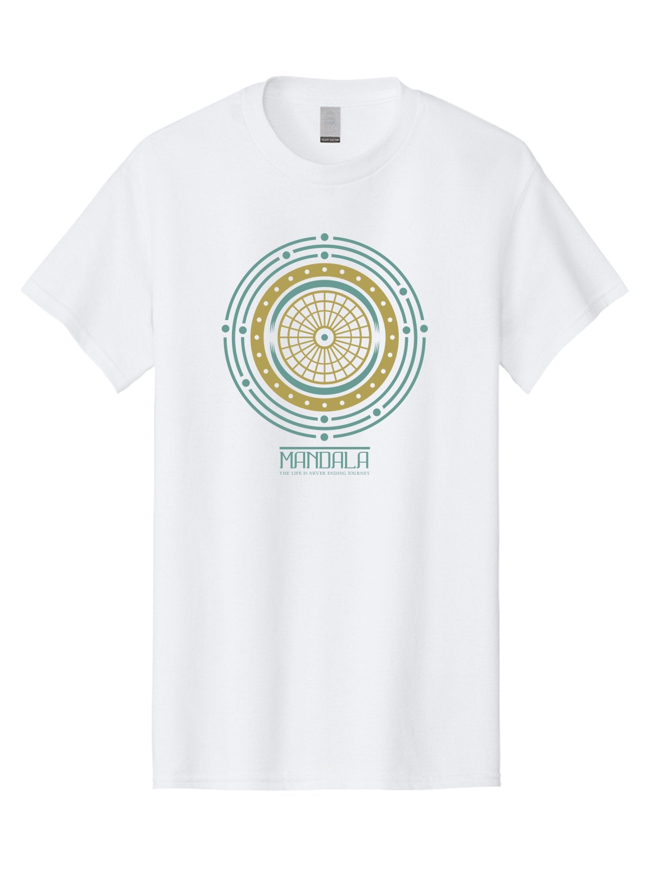 Mandala Men'S Graphic Tee, 100% Cotton, Comfortable Casual Summer Wear, Machine Washable, Sacred Geometry, Metaphysical Symbol, Spiritual Icon, Mystical Art, Esoteric Design, Geometric Pattern, Concentric Circles, Sacred Symbol, Aae489 6