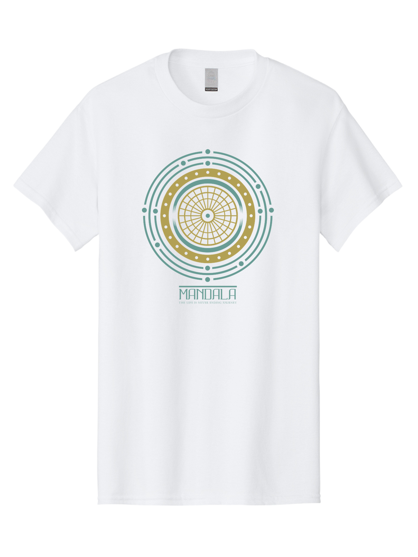 Mandala Men'S Graphic Tee, 100% Cotton, Comfortable Casual Summer Wear, Machine Washable, Sacred Geometry, Metaphysical Symbol, Spiritual Icon, Mystical Art, Esoteric Design, Geometric Pattern, Concentric Circles, Sacred Symbol, Aae489 9