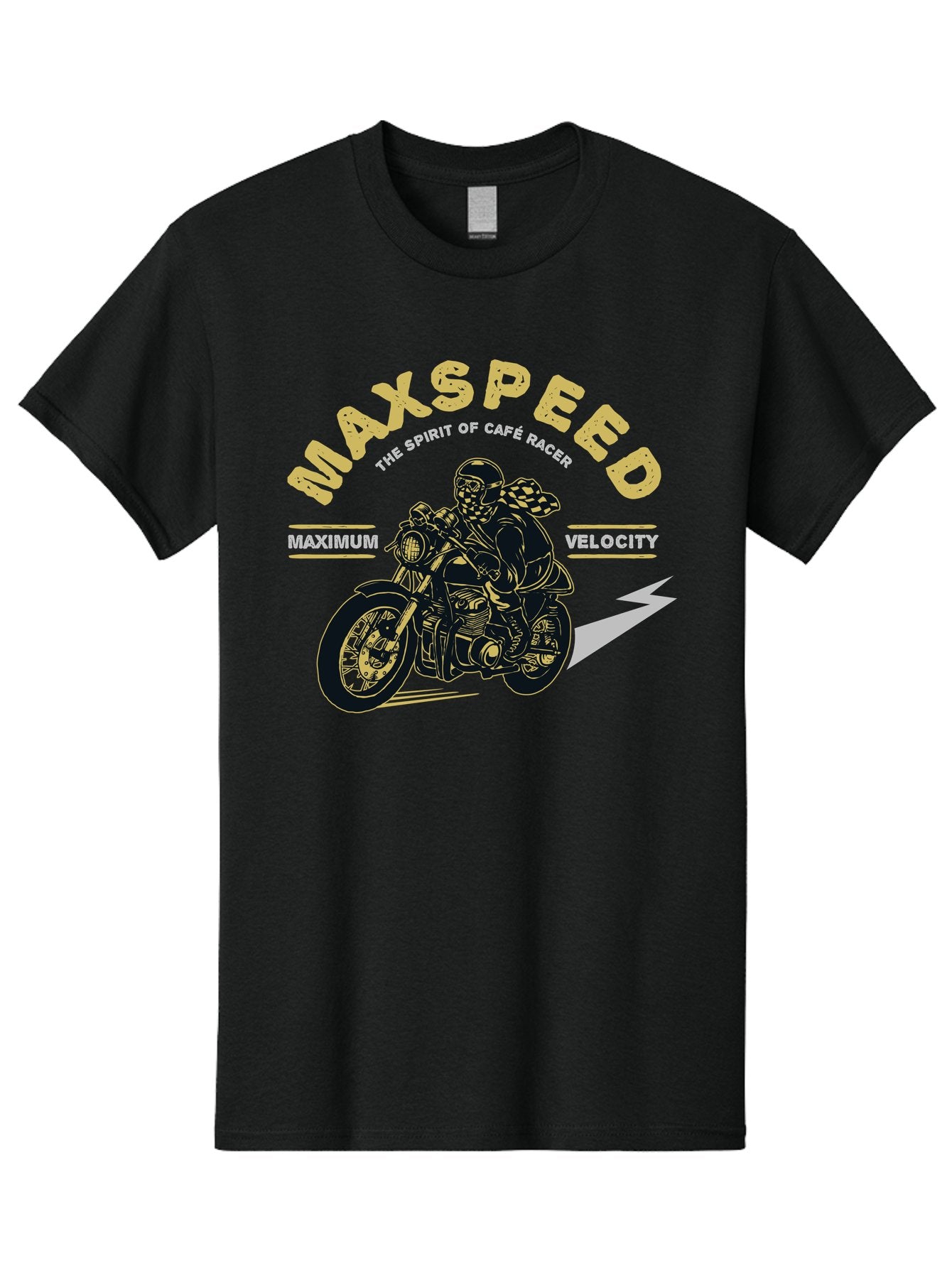 Max Speed Men'S Graphic Tee, 100% Cotton, Comfortable Casual Summer Wear, Machine Washable, Motorcycle Racing, Cape Racer, Maximum Velocity, Speed Enthusiast, Biker Culture, Racing Spirit, Vintage Motorcycle, Adventure Ride Aae492 4