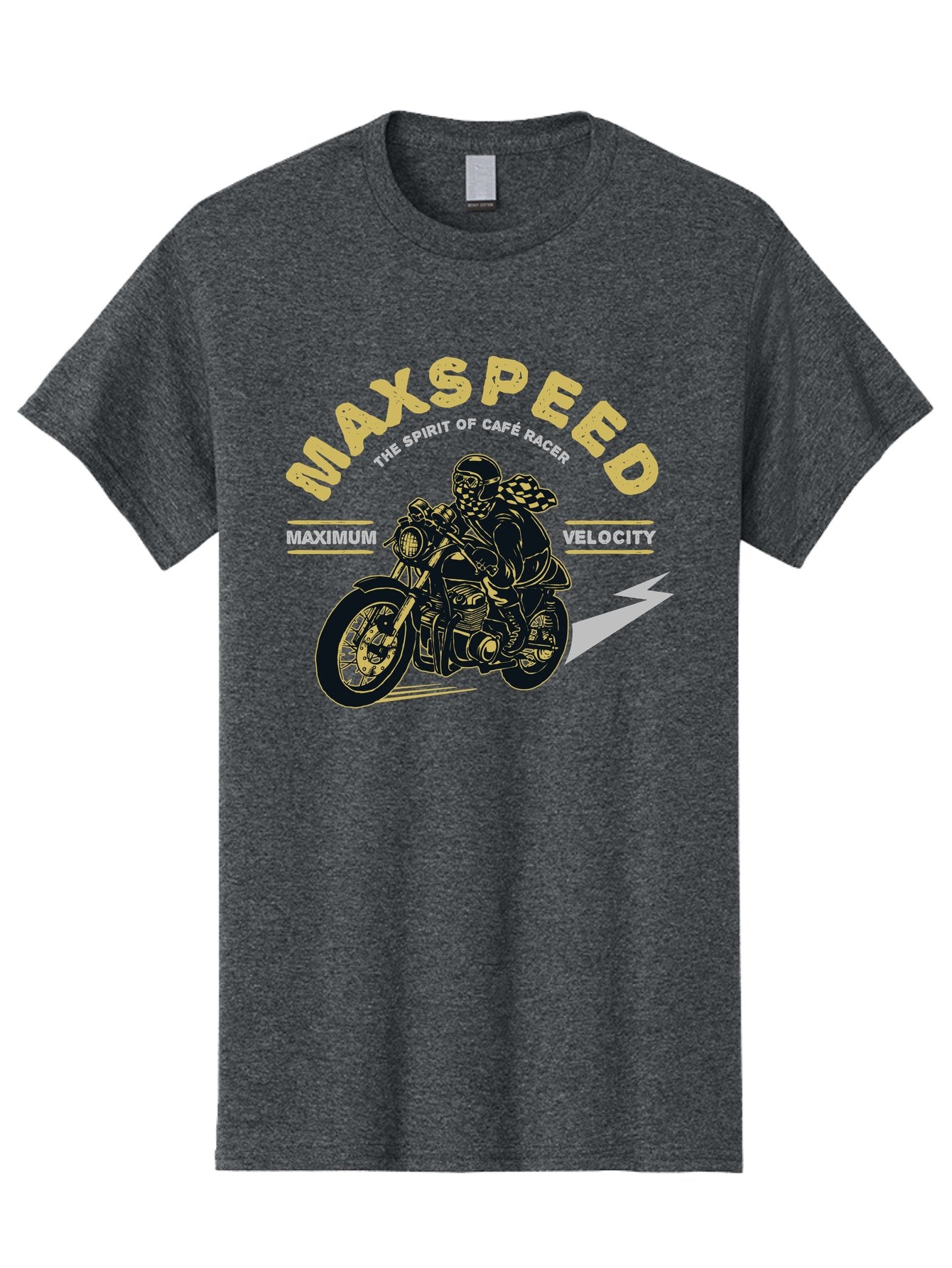 Max Speed Men'S Graphic Tee, 100% Cotton, Comfortable Casual Summer Wear, Machine Washable, Motorcycle Racing, Cape Racer, Maximum Velocity, Speed Enthusiast, Biker Culture, Racing Spirit, Vintage Motorcycle, Adventure Ride Aae492 8