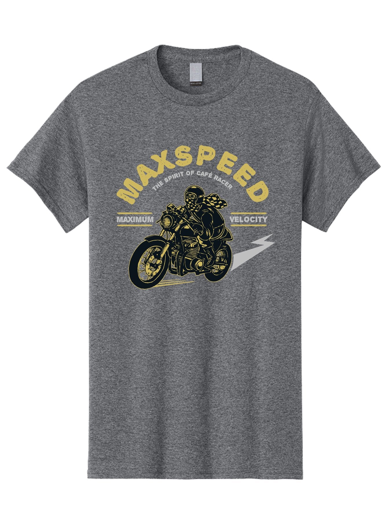 Max Speed Men'S Graphic Tee, 100% Cotton, Comfortable Casual Summer Wear, Machine Washable, Motorcycle Racing, Cape Racer, Maximum Velocity, Speed Enthusiast, Biker Culture, Racing Spirit, Vintage Motorcycle, Adventure Ride Aae492 6