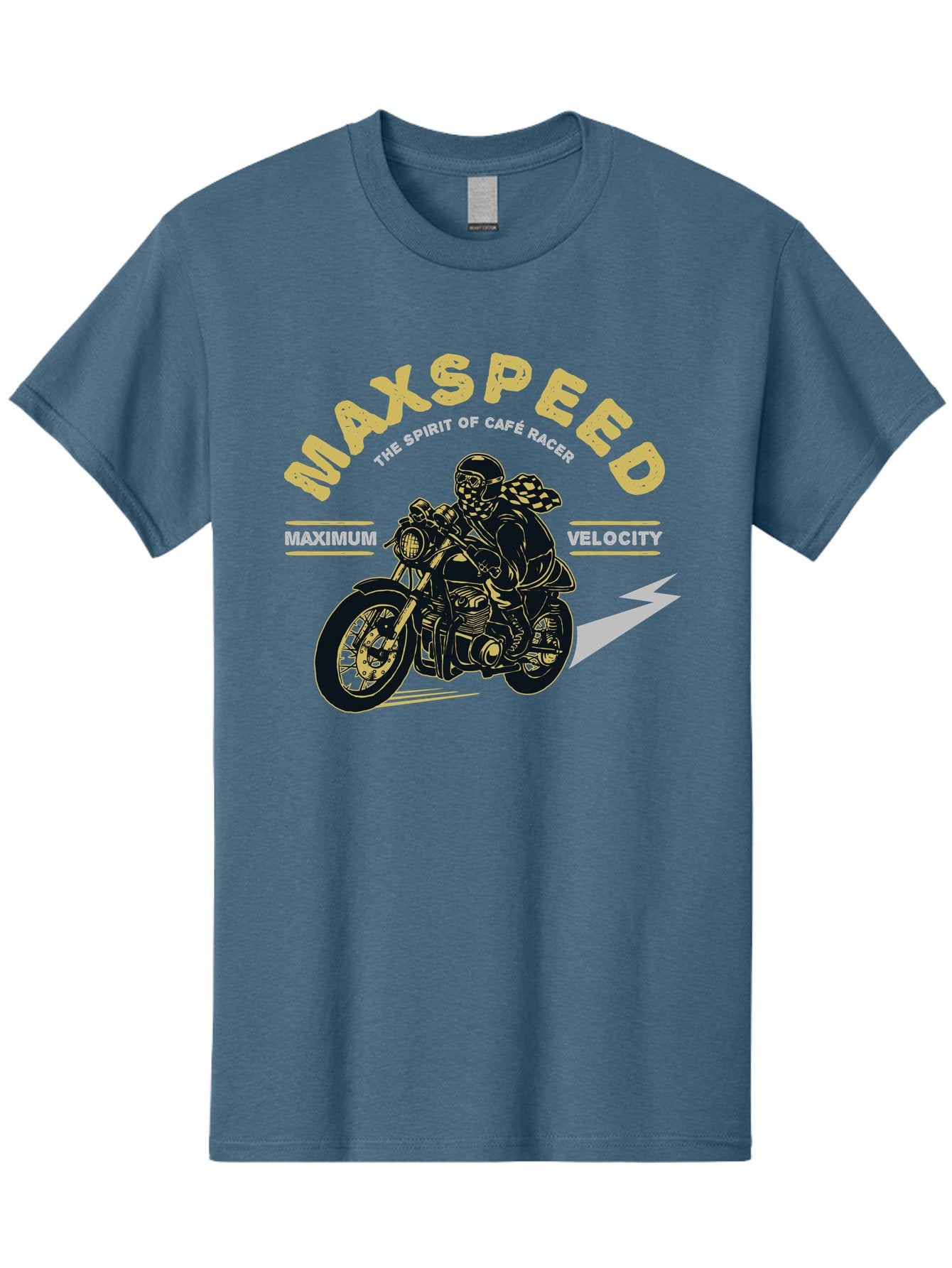 Max Speed Men'S Graphic Tee, 100% Cotton, Comfortable Casual Summer Wear, Machine Washable, Motorcycle Racing, Cape Racer, Maximum Velocity, Speed Enthusiast, Biker Culture, Racing Spirit, Vintage Motorcycle, Adventure Ride Aae492 3