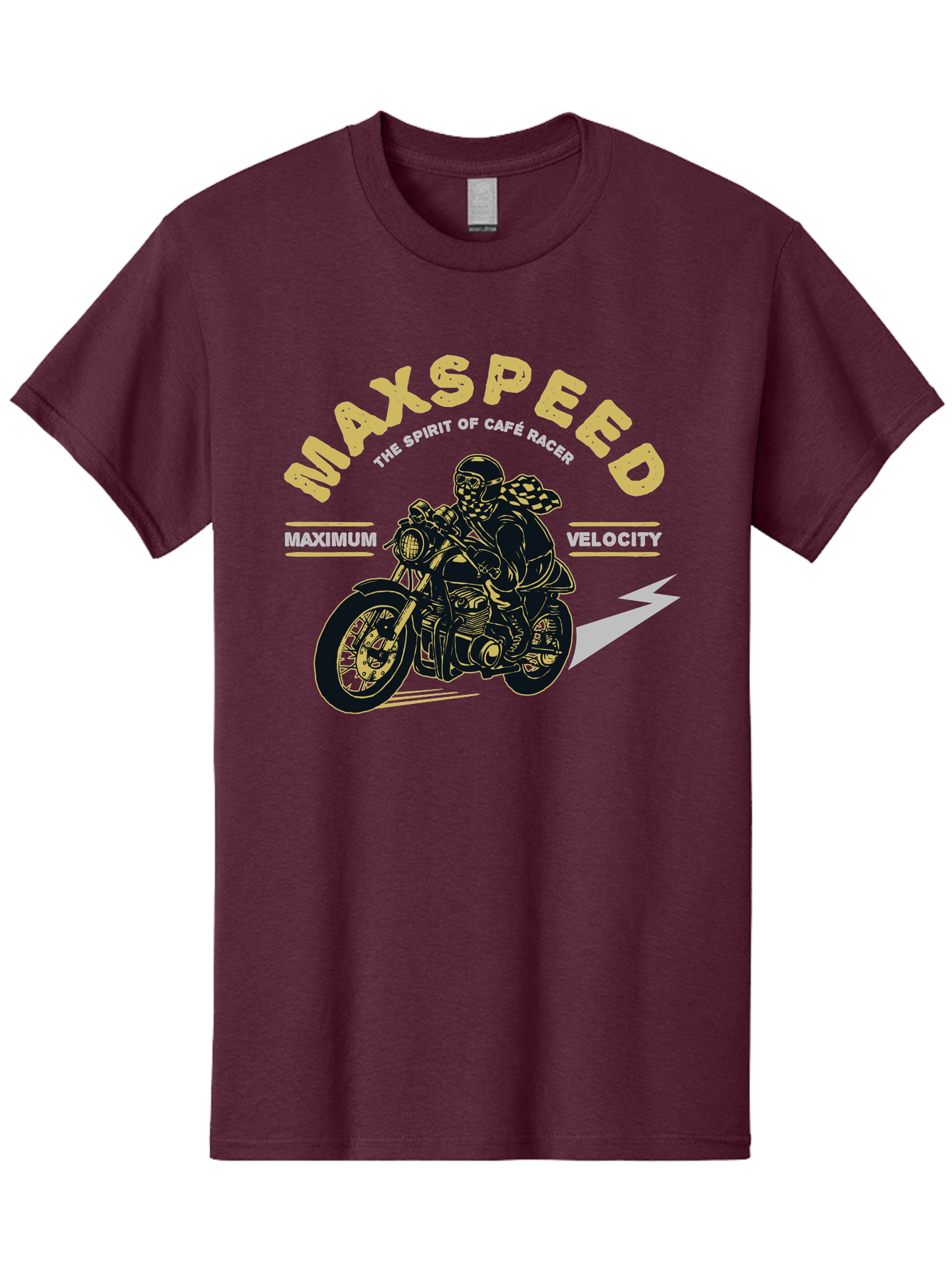 Max Speed Men'S Graphic Tee, 100% Cotton, Comfortable Casual Summer Wear, Machine Washable, Motorcycle Racing, Cape Racer, Maximum Velocity, Speed Enthusiast, Biker Culture, Racing Spirit, Vintage Motorcycle, Adventure Ride Aae492 23