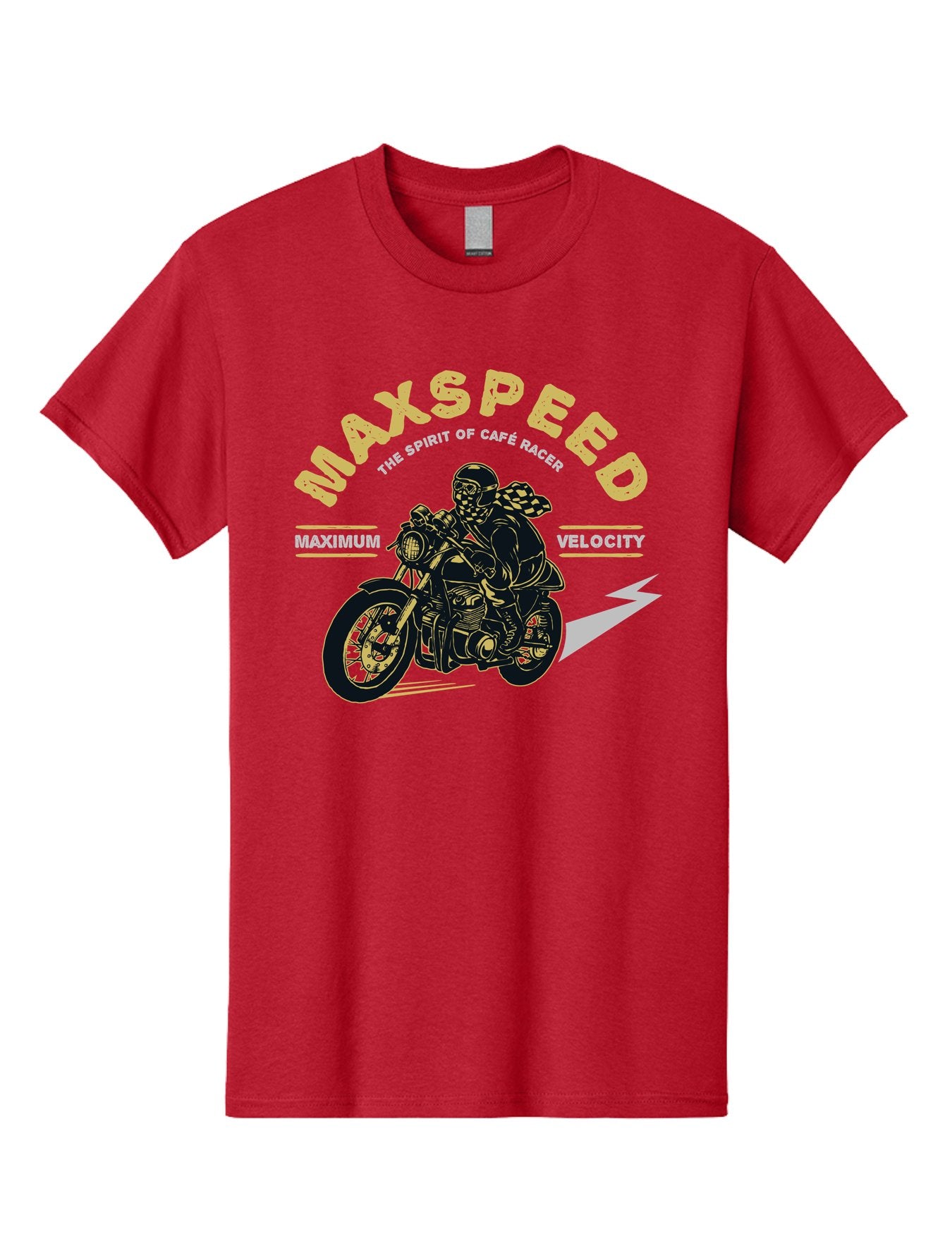 Max Speed Men'S Graphic Tee, 100% Cotton, Comfortable Casual Summer Wear, Machine Washable, Motorcycle Racing, Cape Racer, Maximum Velocity, Speed Enthusiast, Biker Culture, Racing Spirit, Vintage Motorcycle, Adventure Ride Aae492 9