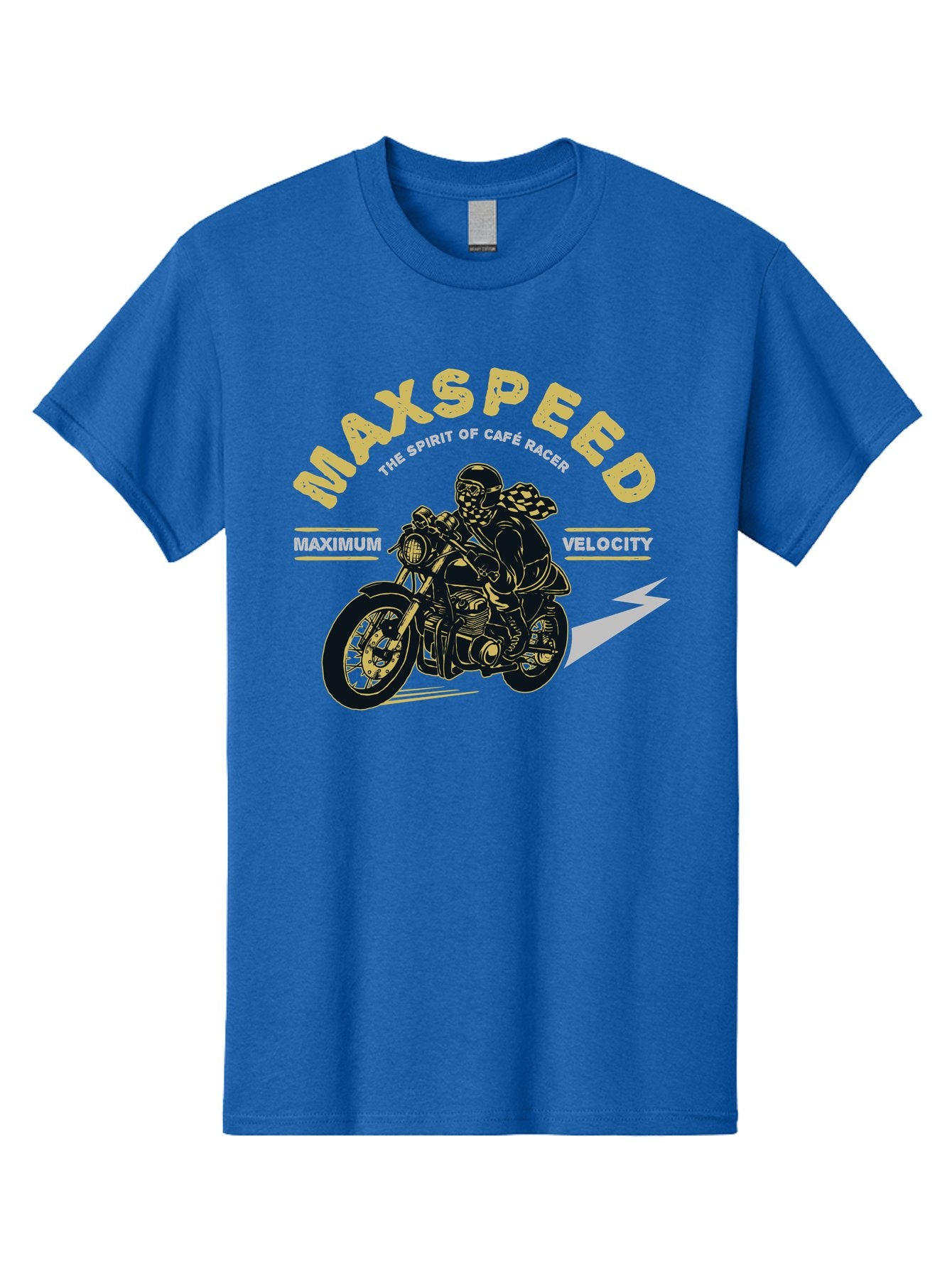Max Speed Men'S Graphic Tee, 100% Cotton, Comfortable Casual Summer Wear, Machine Washable, Motorcycle Racing, Cape Racer, Maximum Velocity, Speed Enthusiast, Biker Culture, Racing Spirit, Vintage Motorcycle, Adventure Ride Aae492 5