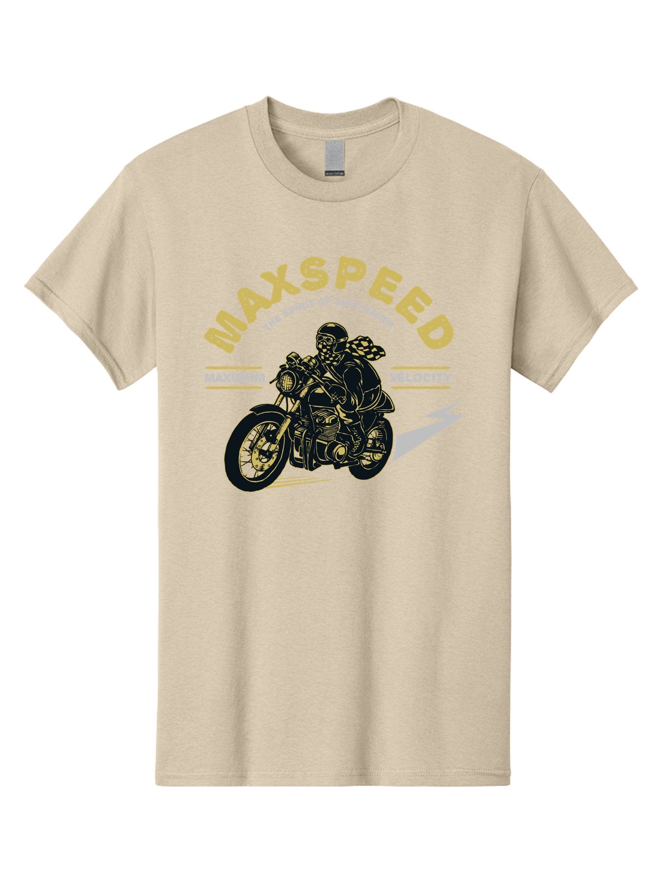 Max Speed Men'S Graphic Tee, 100% Cotton, Comfortable Casual Summer Wear, Machine Washable, Motorcycle Racing, Cape Racer, Maximum Velocity, Speed Enthusiast, Biker Culture, Racing Spirit, Vintage Motorcycle, Adventure Ride Aae492 13