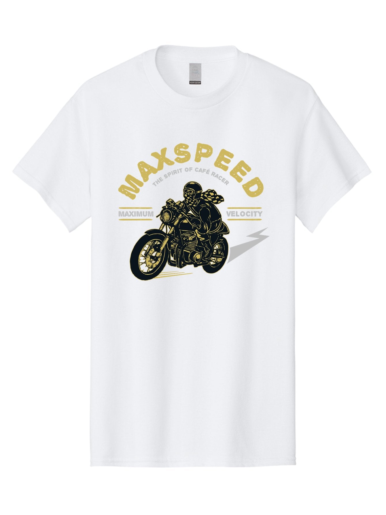 Max Speed Men'S Graphic Tee, 100% Cotton, Comfortable Casual Summer Wear, Machine Washable, Motorcycle Racing, Cape Racer, Maximum Velocity, Speed Enthusiast, Biker Culture, Racing Spirit, Vintage Motorcycle, Adventure Ride Aae492 7