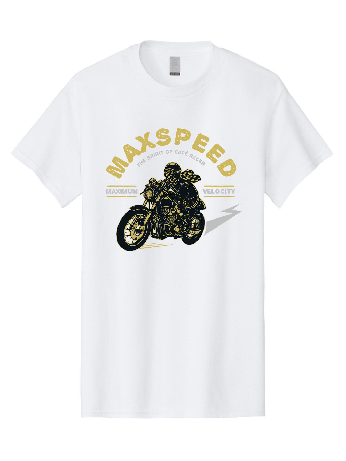 Max Speed Men'S Graphic Tee, 100% Cotton, Comfortable Casual Summer Wear, Machine Washable, Motorcycle Racing, Cape Racer, Maximum Velocity, Speed Enthusiast, Biker Culture, Racing Spirit, Vintage Motorcycle, Adventure Ride Aae492 5