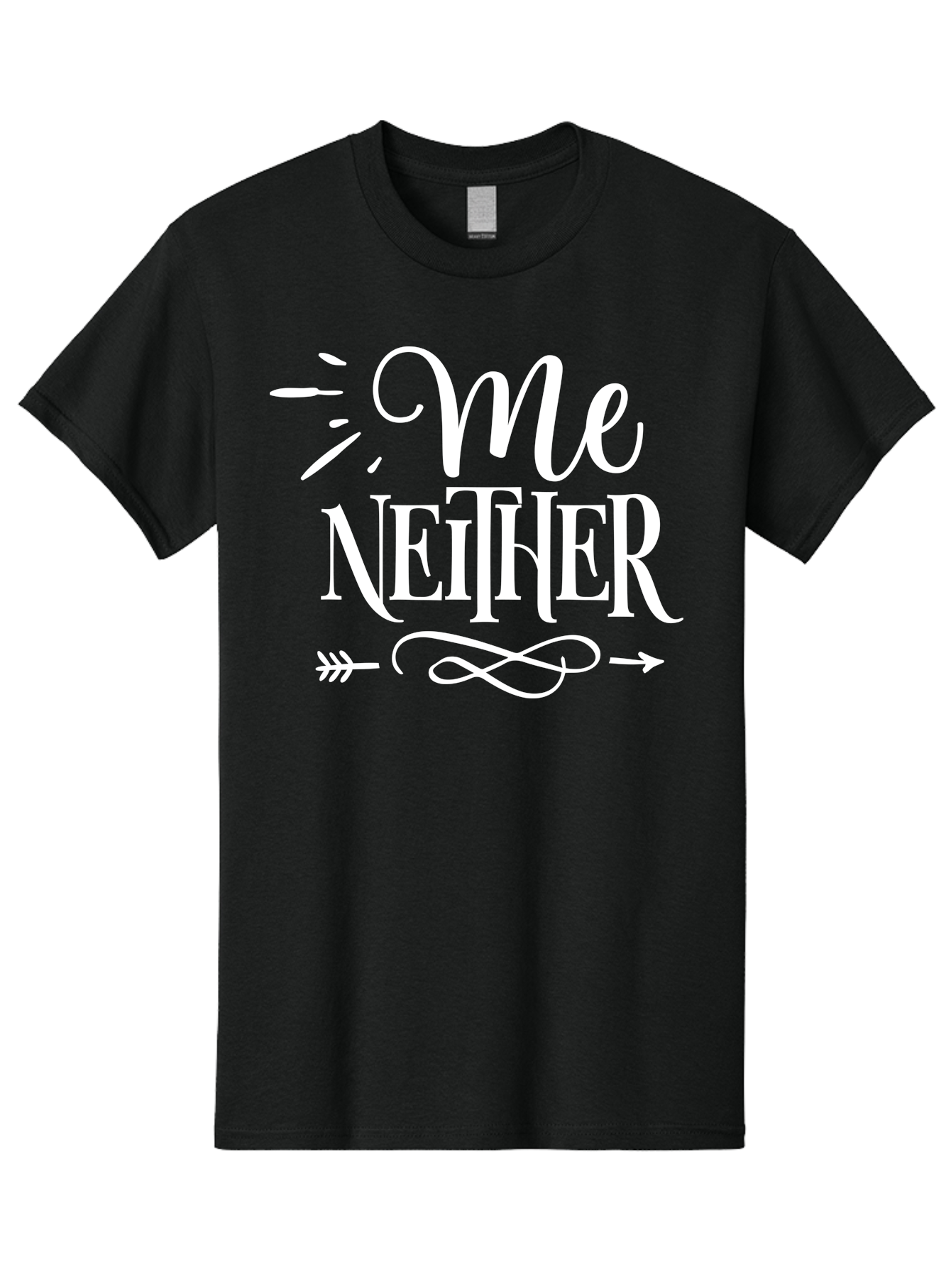 Me Neither - White Men'S Graphic Tee, 100% Cotton, Comfortable Casual Summer Wear, Machine Washable, Me Neither, Funny Quote, Witty Saying, Humorous Phrase, Relatable Humor, Sarcastic Expression, Clever Design Aae496 9