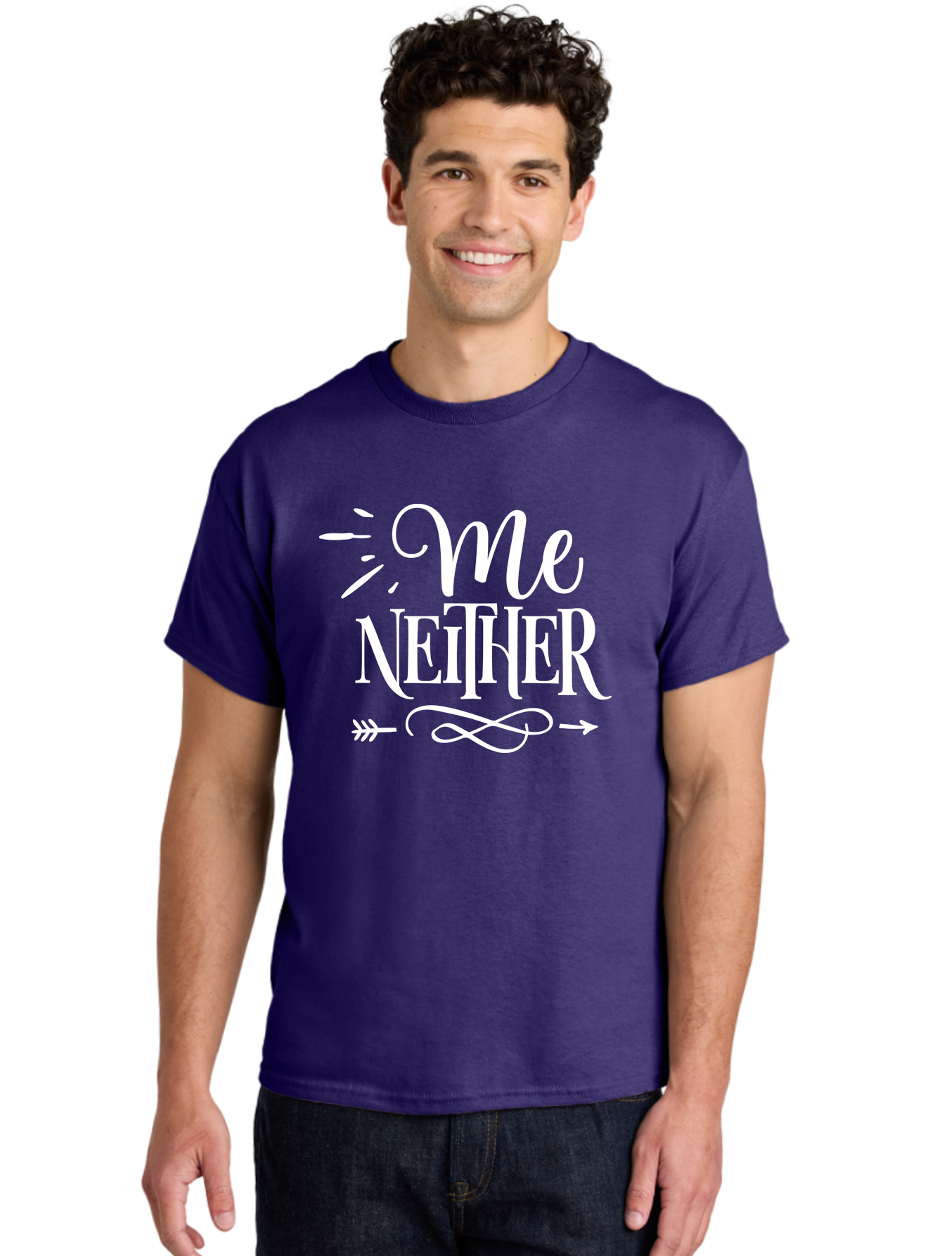 Me Neither - White Men'S Graphic Tee, 100% Cotton, Comfortable Casual Summer Wear, Machine Washable, Me Neither, Funny Quote, Witty Saying, Humorous Phrase, Relatable Humor, Sarcastic Expression, Clever Design Aae496 28