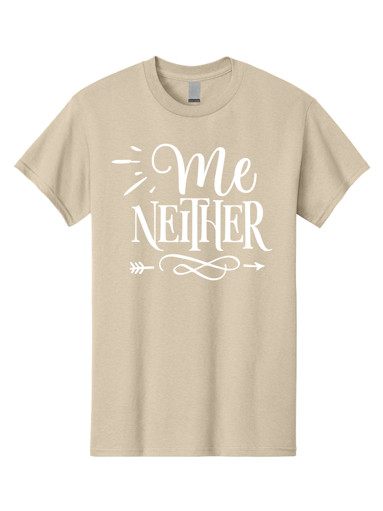 Me Neither - White Men'S Graphic Tee, 100% Cotton, Comfortable Casual Summer Wear, Machine Washable, Me Neither, Funny Quote, Witty Saying, Humorous Phrase, Relatable Humor, Sarcastic Expression, Clever Design Aae496 15