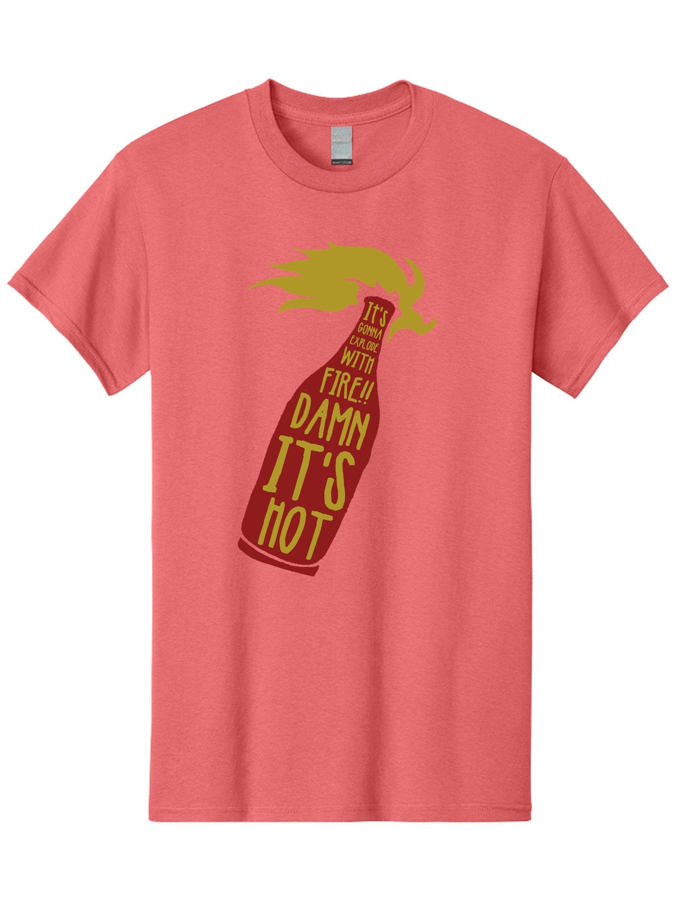 Molotov Explode Men'S Graphic Tee, 100% Cotton, Comfortable Casual Summer Wear, Machine Washable, Hot Sauce, Spicy Food, Condiment Bottle, Fire, Explosion, Bold Typography, Fiery Flavor, Culinary Art Aae506 14