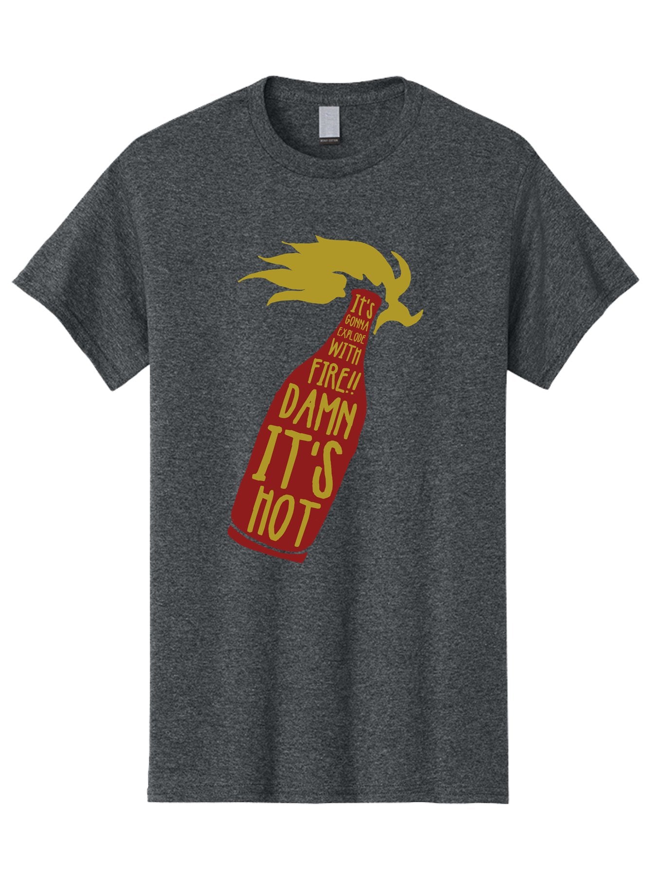Molotov Explode Men'S Graphic Tee, 100% Cotton, Comfortable Casual Summer Wear, Machine Washable, Hot Sauce, Spicy Food, Condiment Bottle, Fire, Explosion, Bold Typography, Fiery Flavor, Culinary Art Aae506 9