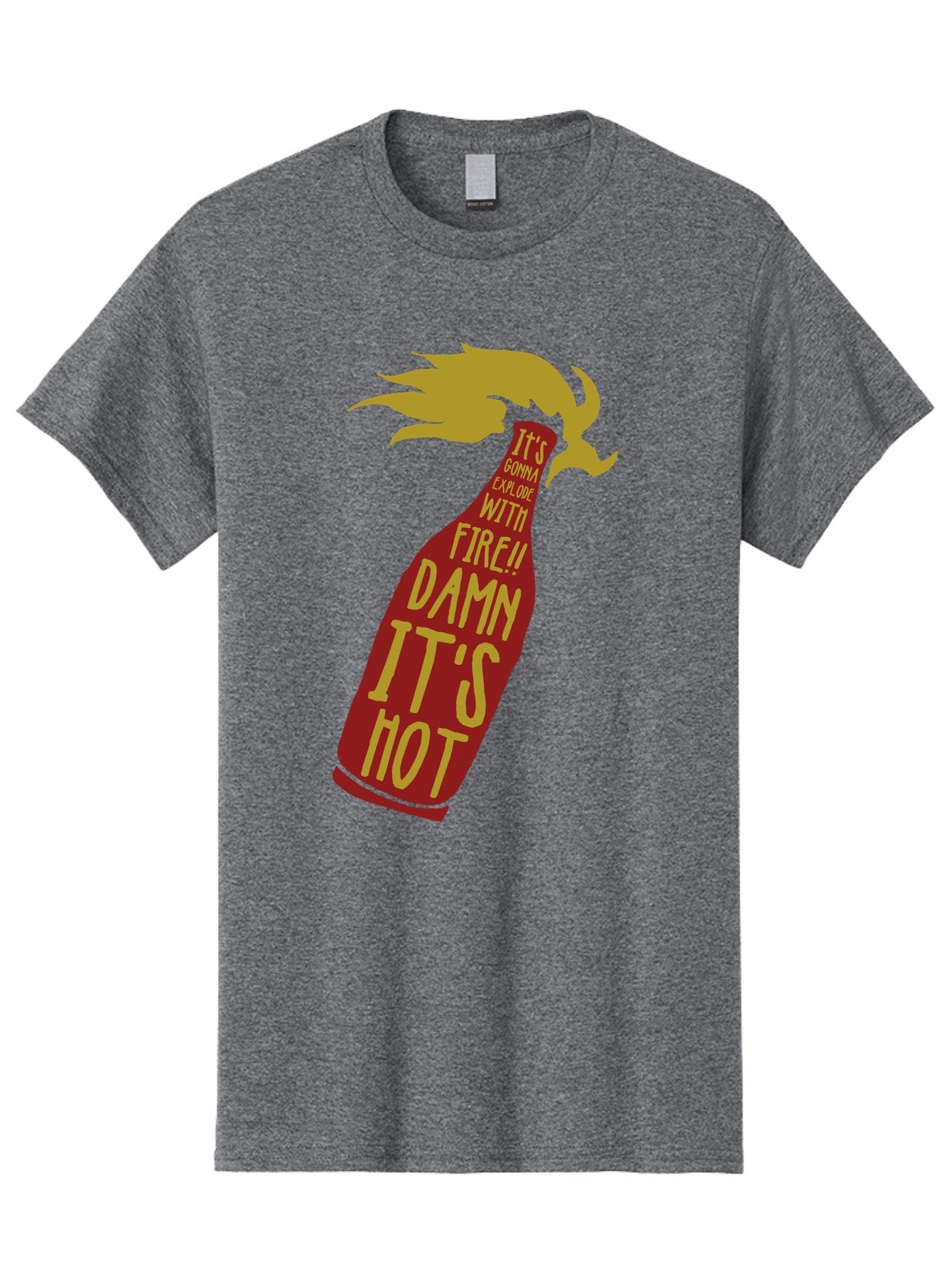 Molotov Explode Men'S Graphic Tee, 100% Cotton, Comfortable Casual Summer Wear, Machine Washable, Hot Sauce, Spicy Food, Condiment Bottle, Fire, Explosion, Bold Typography, Fiery Flavor, Culinary Art Aae506 15