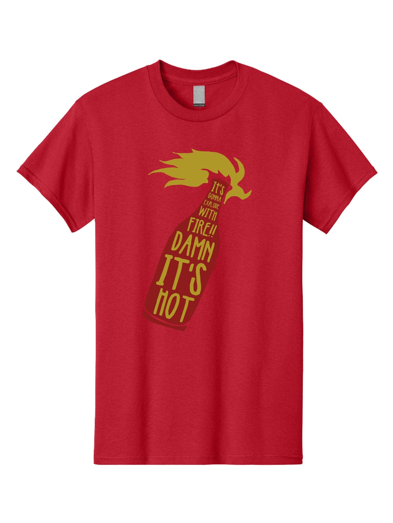 Molotov Explode Men'S Graphic Tee, 100% Cotton, Comfortable Casual Summer Wear, Machine Washable, Hot Sauce, Spicy Food, Condiment Bottle, Fire, Explosion, Bold Typography, Fiery Flavor, Culinary Art Aae506 10