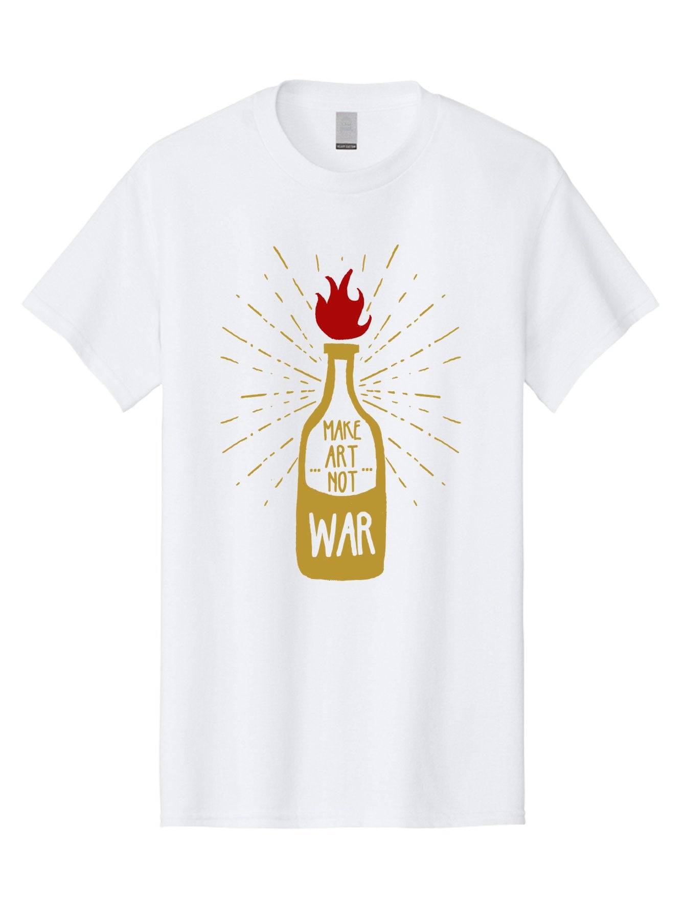 Molotov Solution Men'S Graphic Tee, 100% Cotton, Comfortable Casual Summer Wear, Machine Washable, Molotov Cocktail, Protest Art, Anti-War Message, Fiery Passion, Creative Activism, Peace Movement, Social Commentary, Fiery Protest Aae507 6